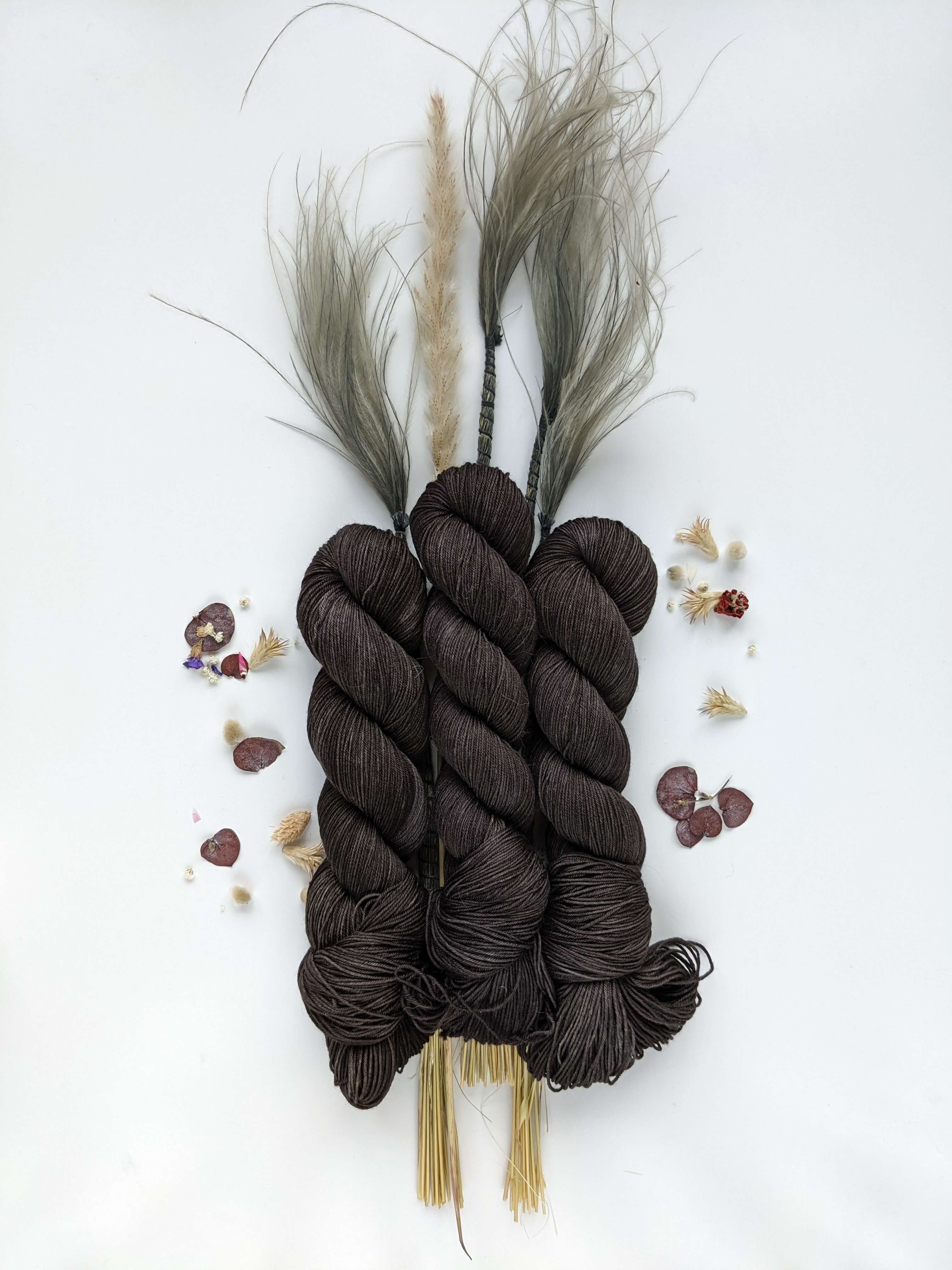Organic Non-Superwash Merino Fingering Yarns