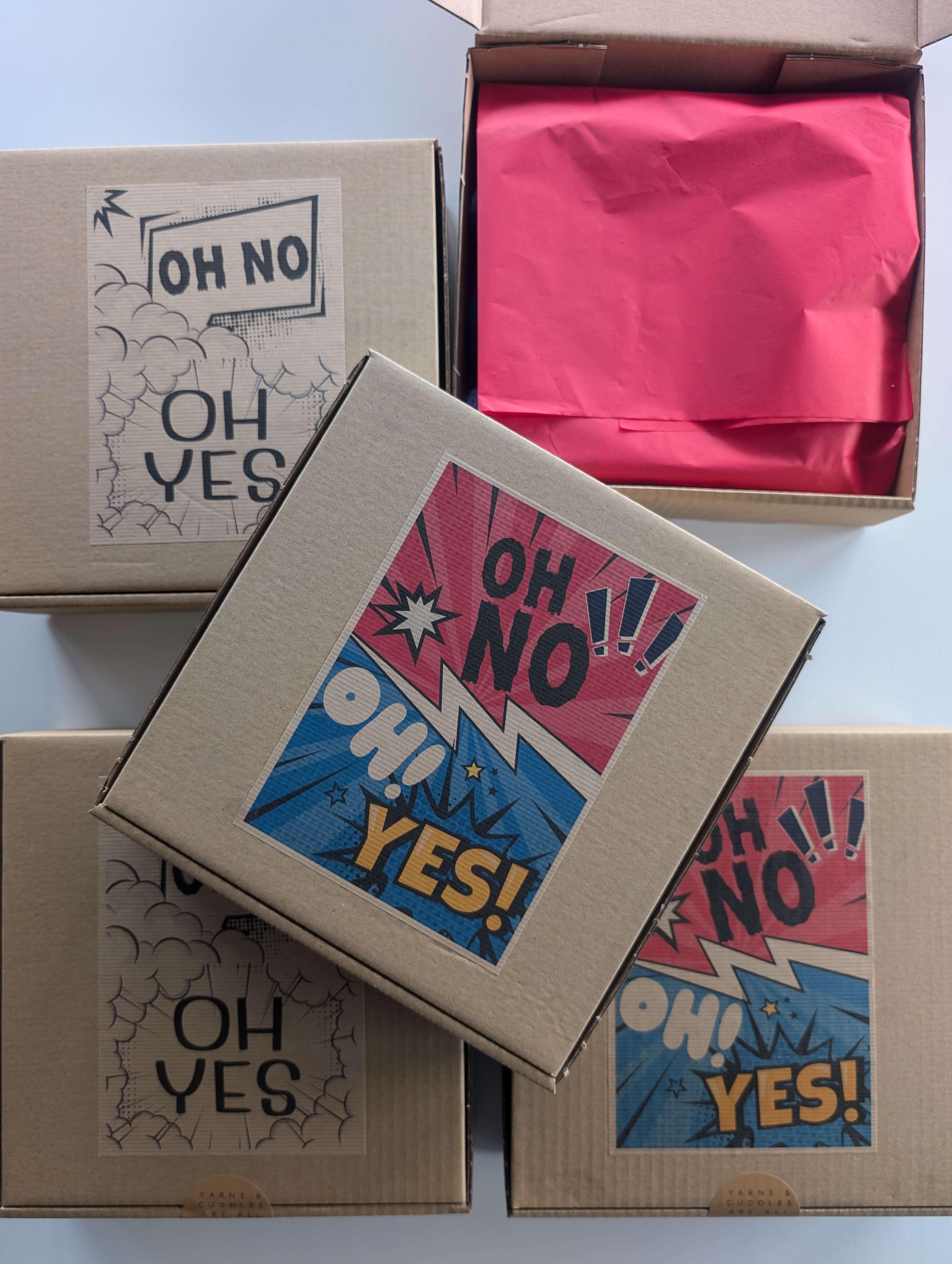 OH NO, OH YES! - 4 skein Mistery Box Set