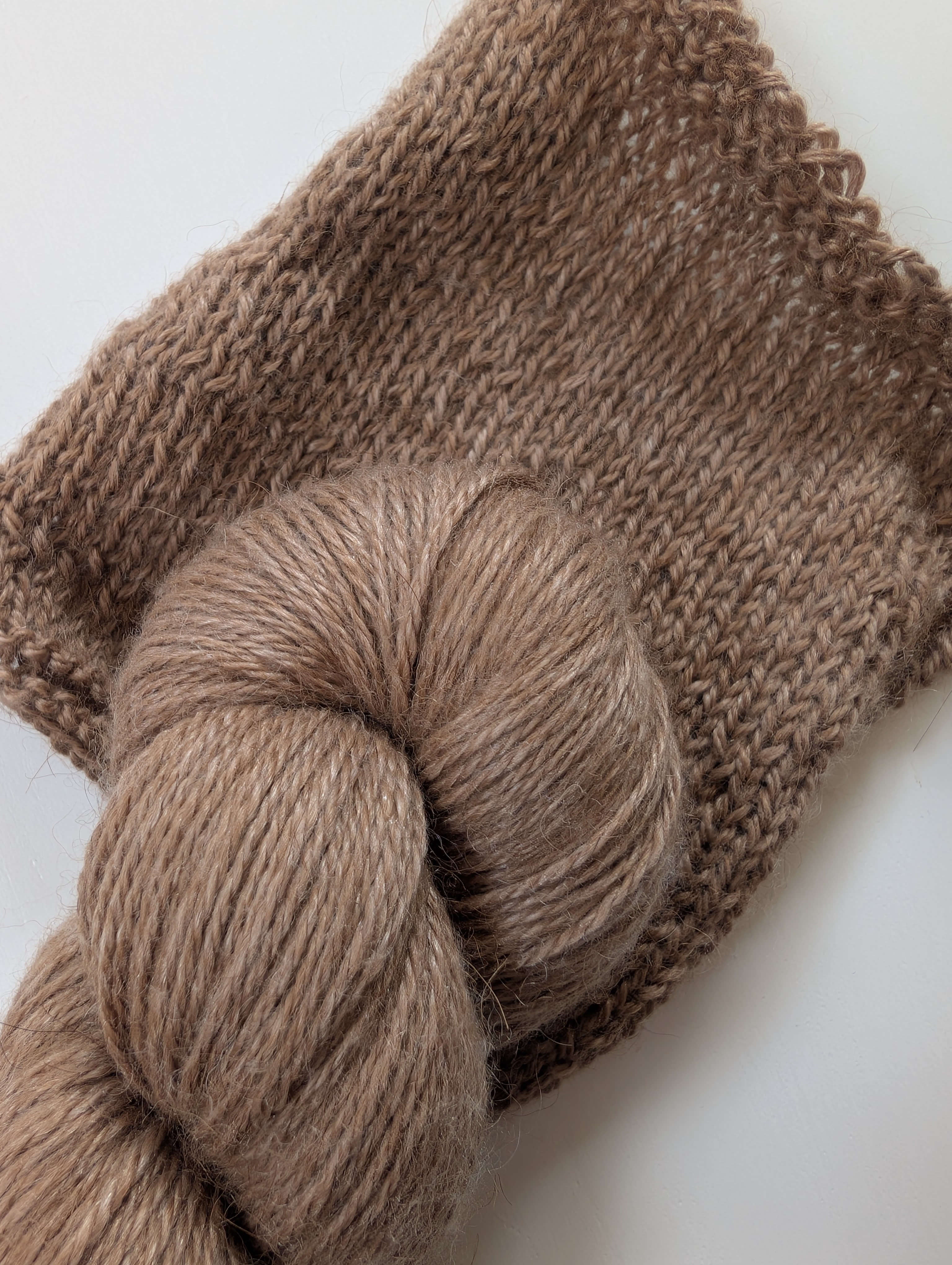 Undyed Natural Caramel Cashmere | Fingering + DK