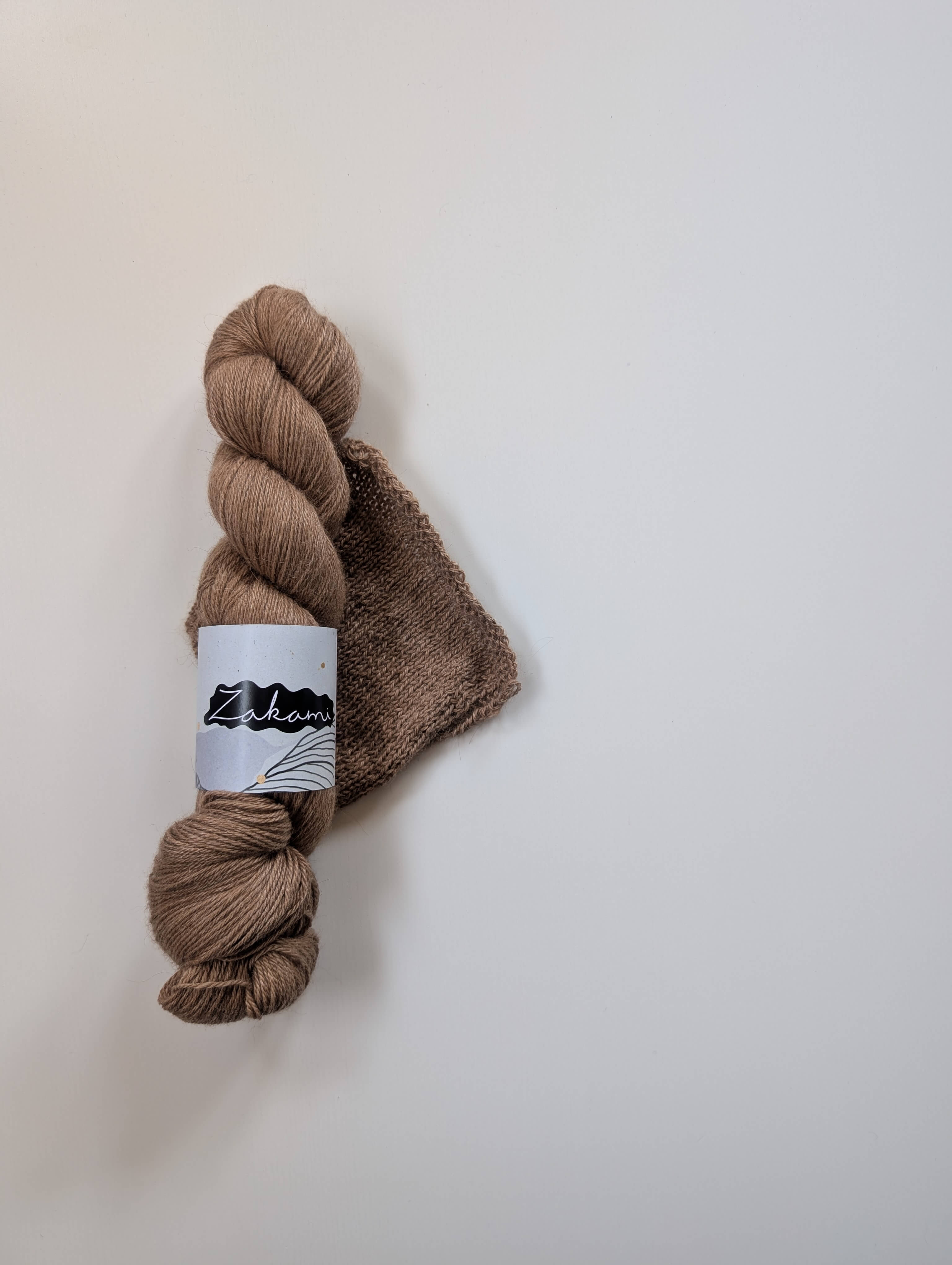 Undyed Natural Caramel Cashmere | Fingering + DK