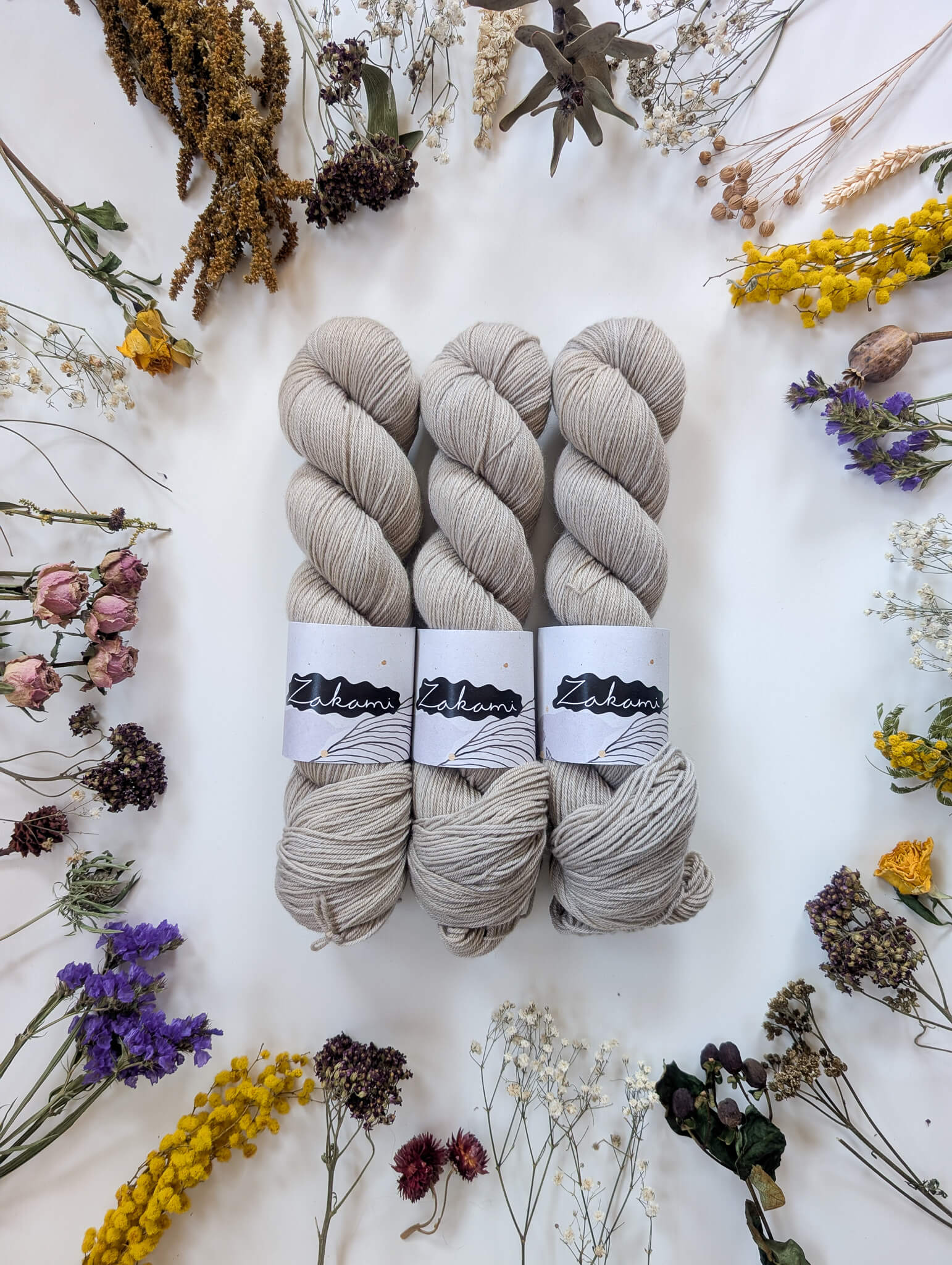 Organic Non-Superwash Merino Fingering Yarns