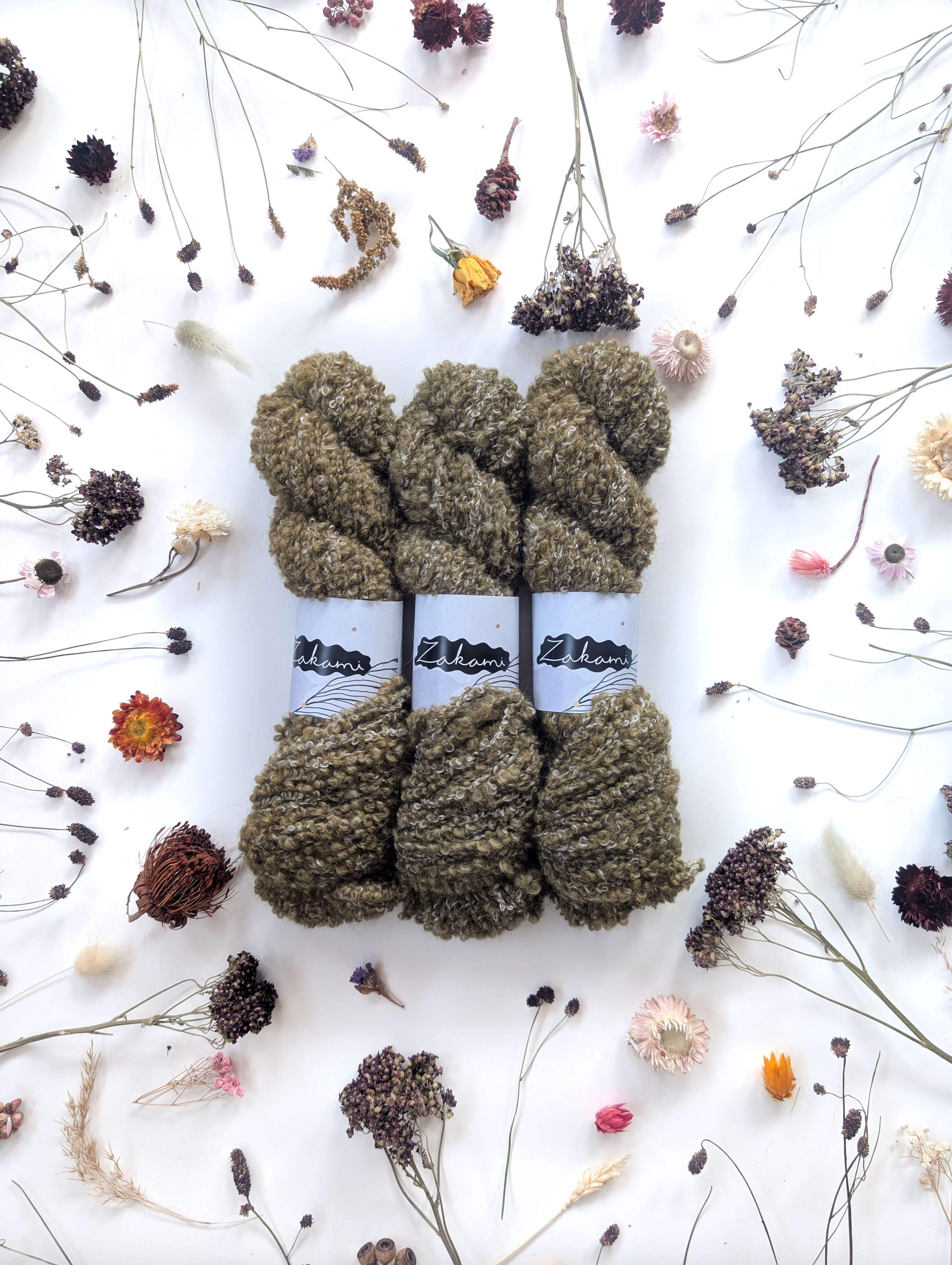 Natural Grey Alpaca Boucle Aran Yarns