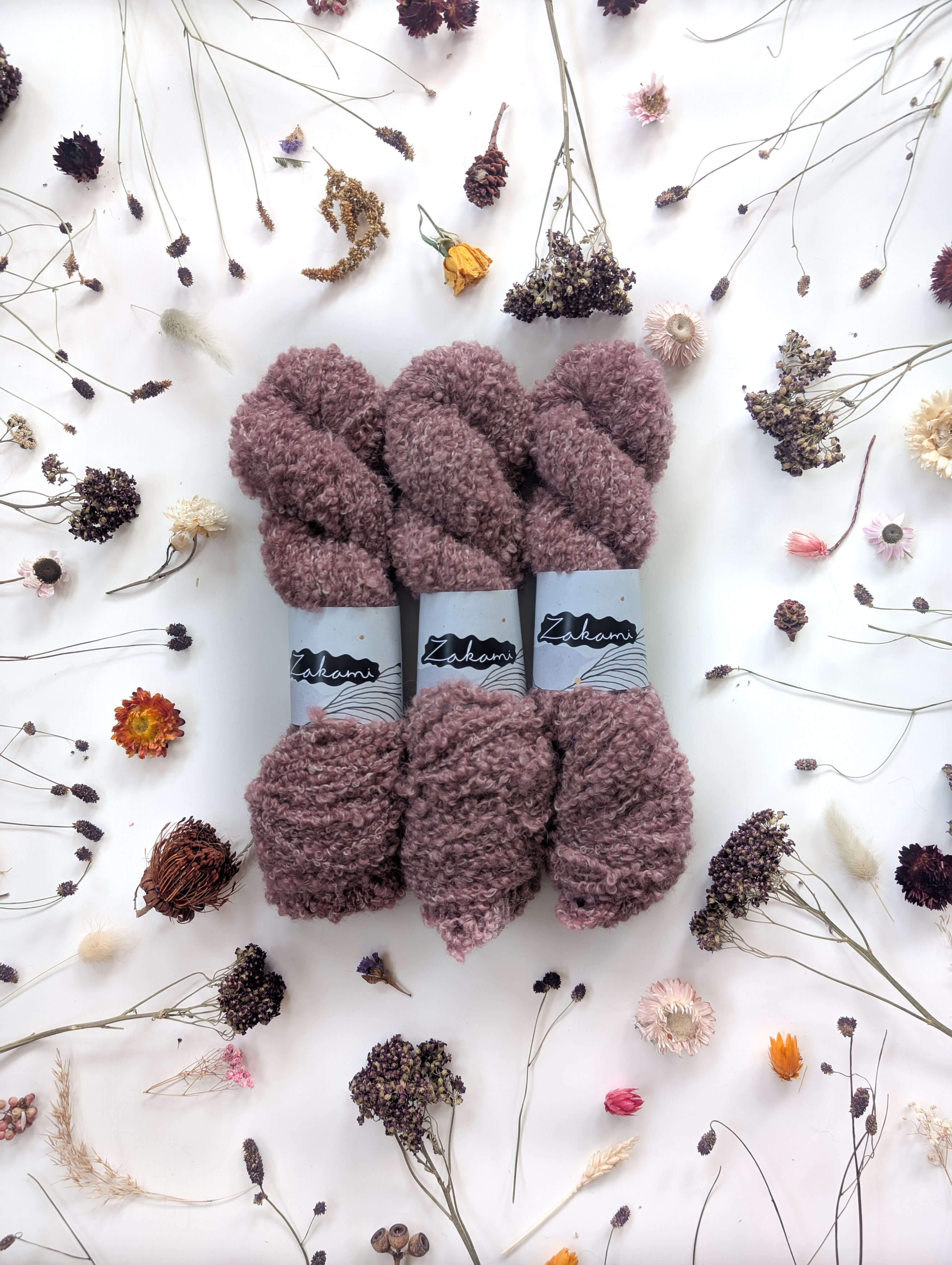 Natural Grey Alpaca Boucle Aran Yarns