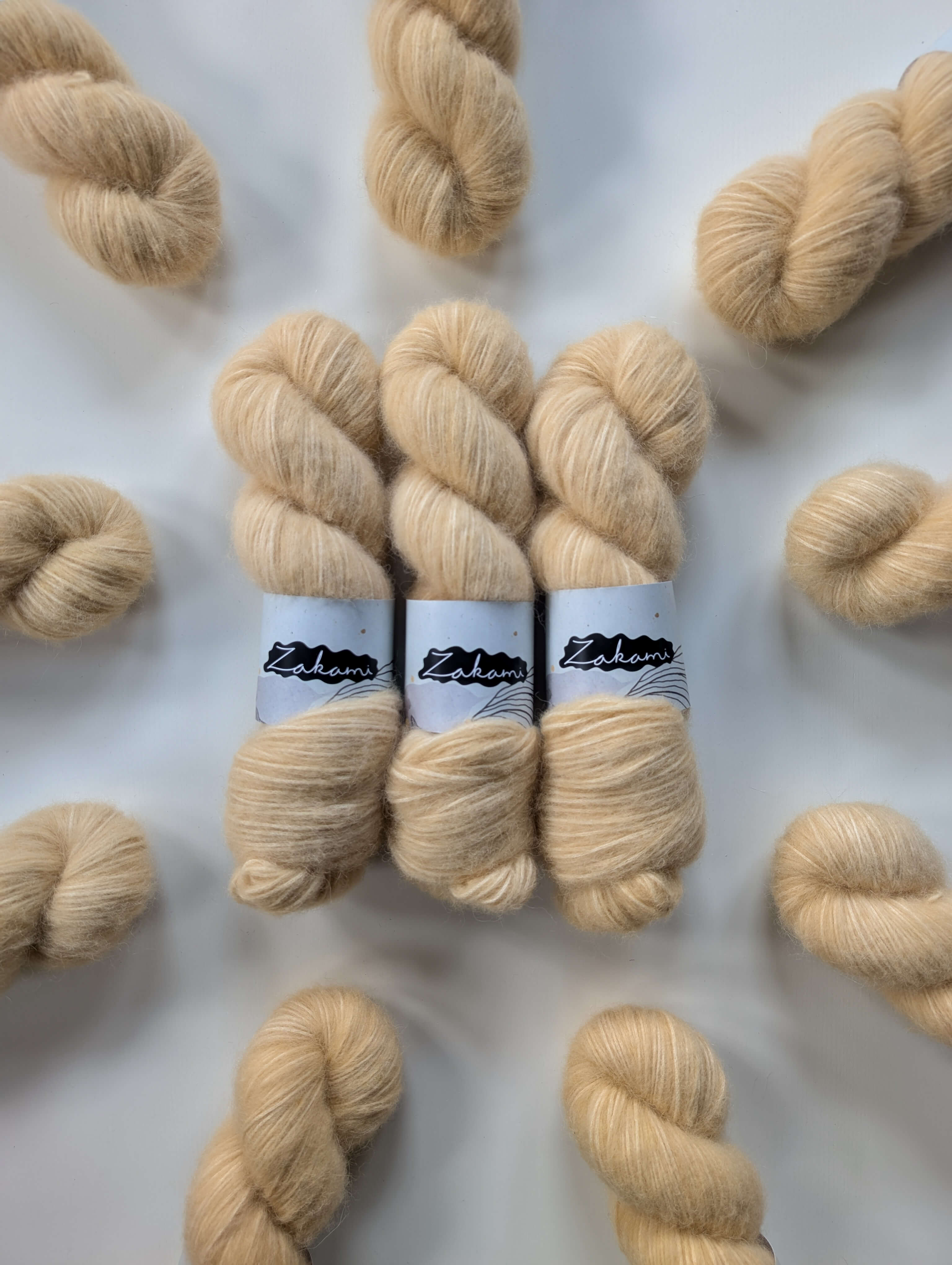 White Alpaca Air Yarns