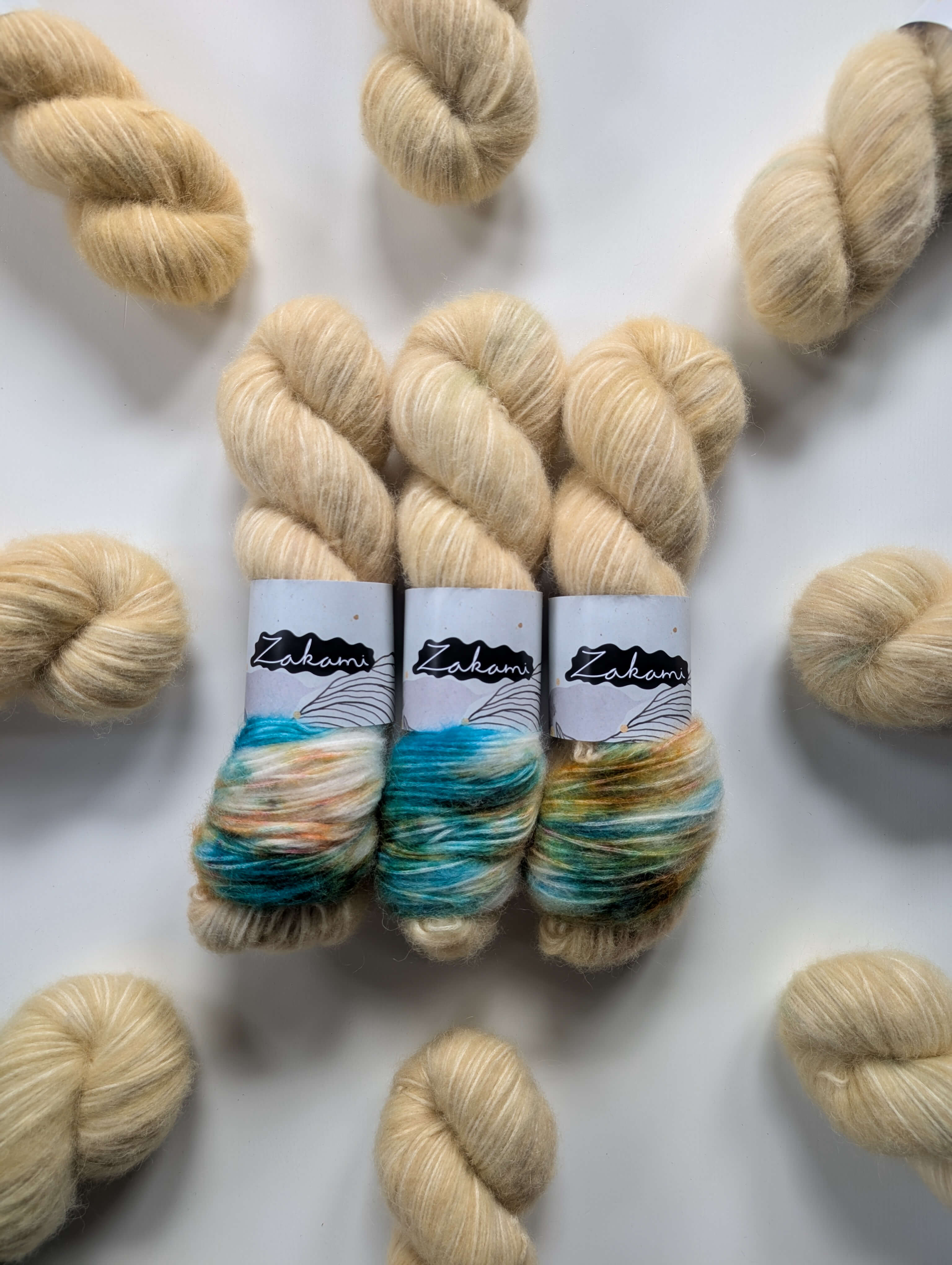 White Alpaca Air Yarns