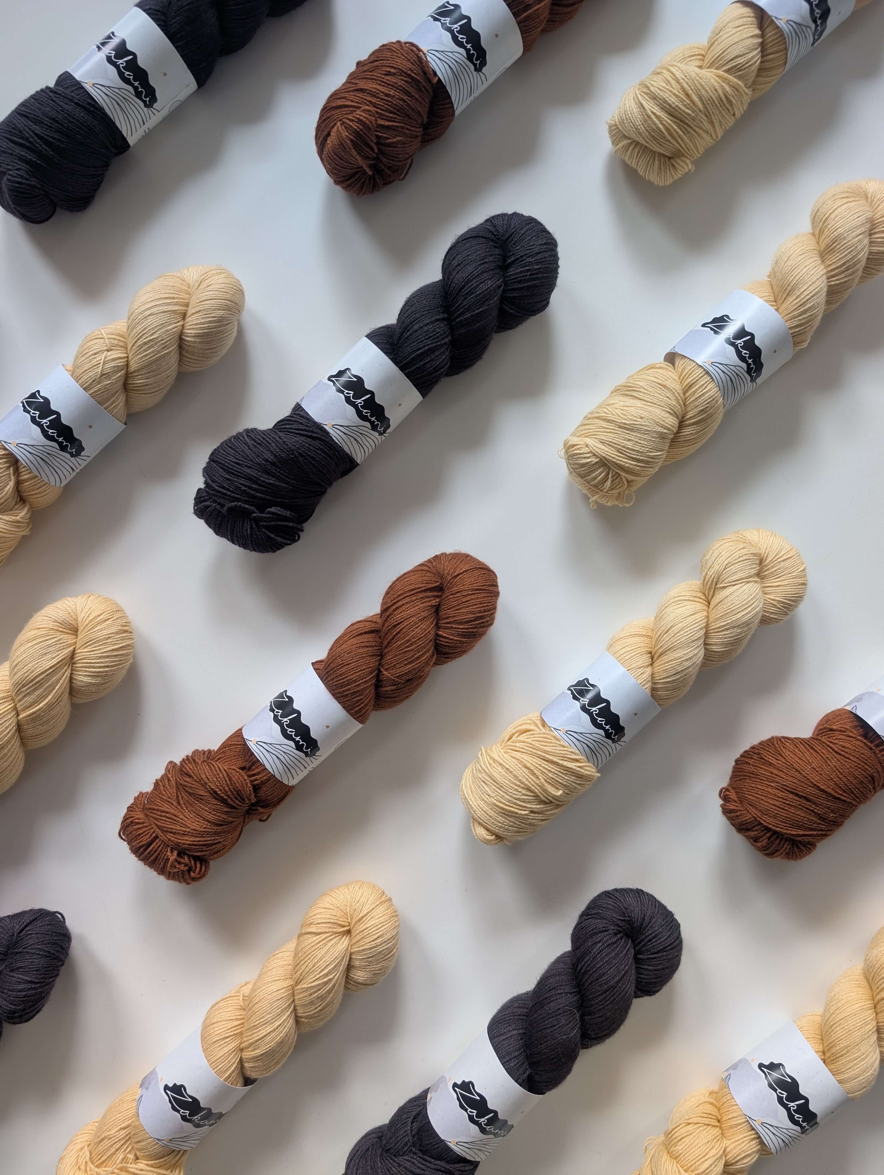 Organic Non-Superwash Merino Fingering Yarns