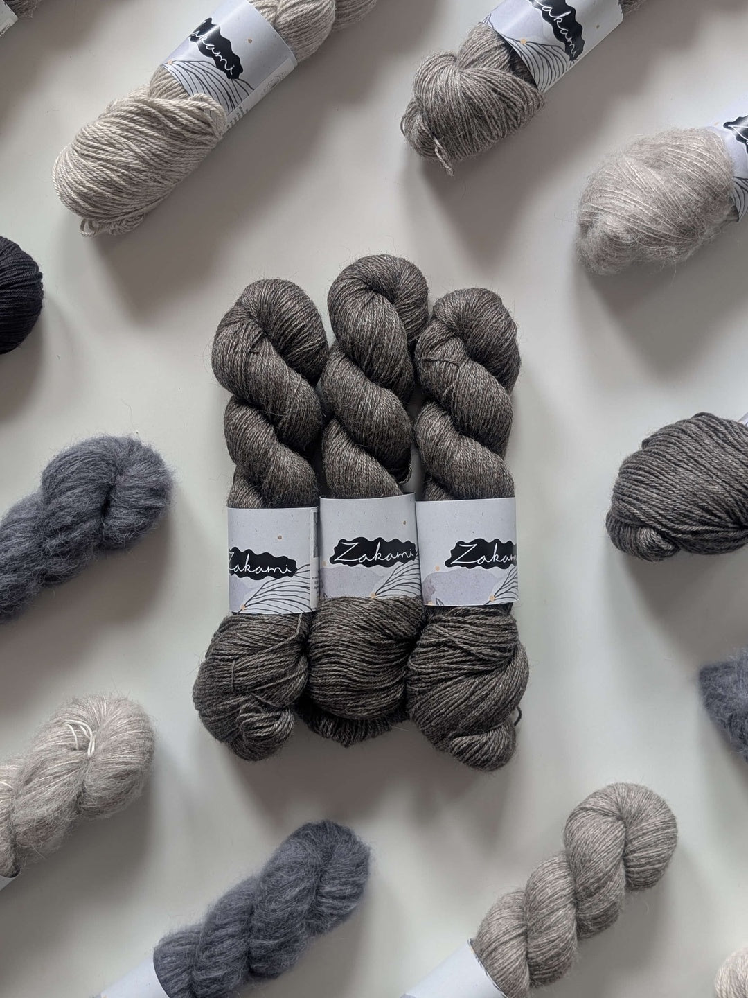 Undyed Natural Black Cashmere | Fingering + DK