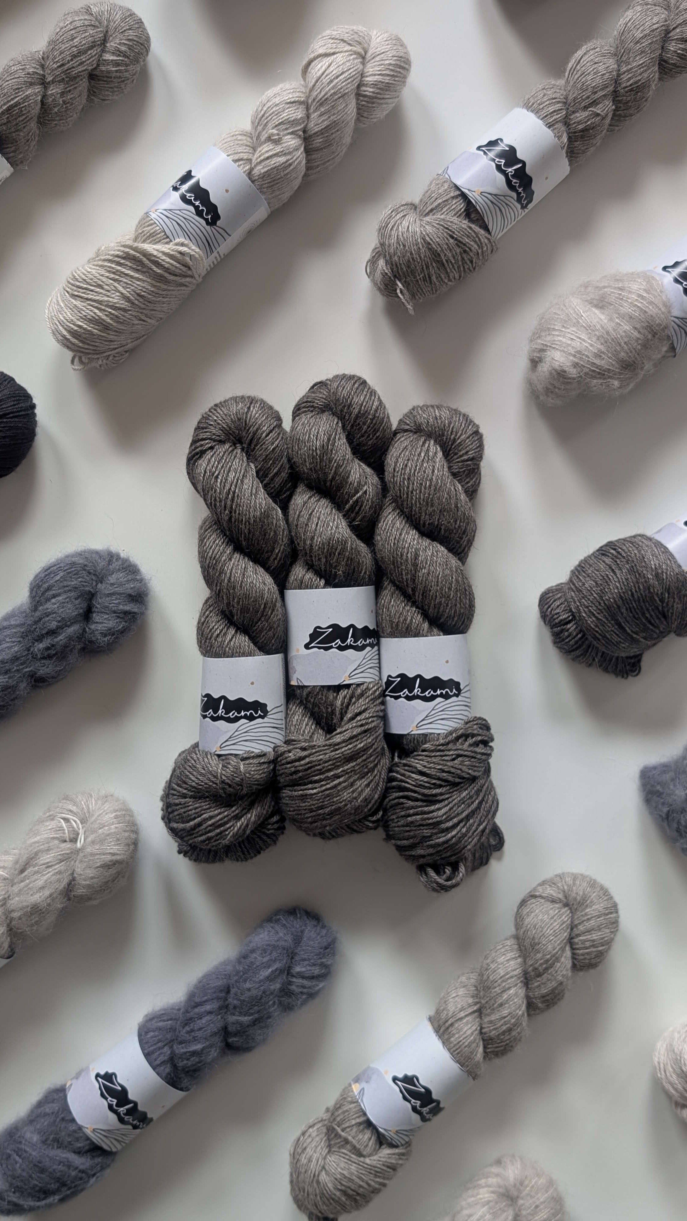 Undyed Natural Black Cashmere | Fingering + DK