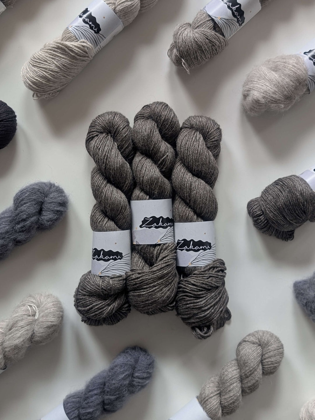 Undyed Natural Black Cashmere | Fingering + DK