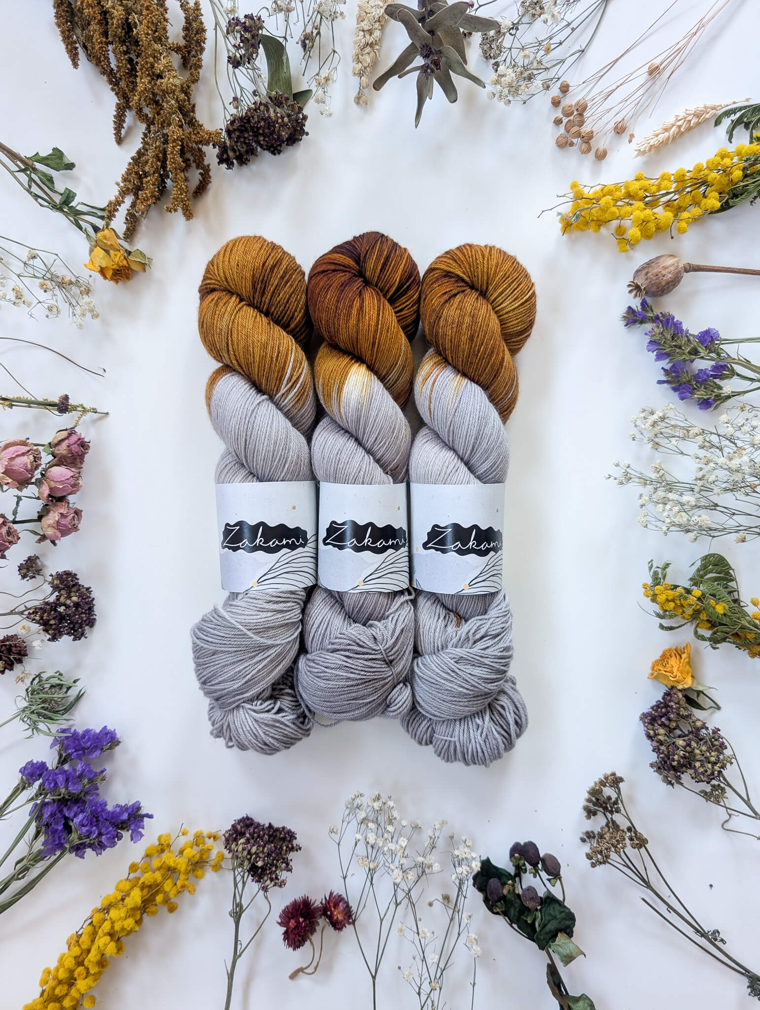 Organic Non-Superwash Merino Fingering Yarns