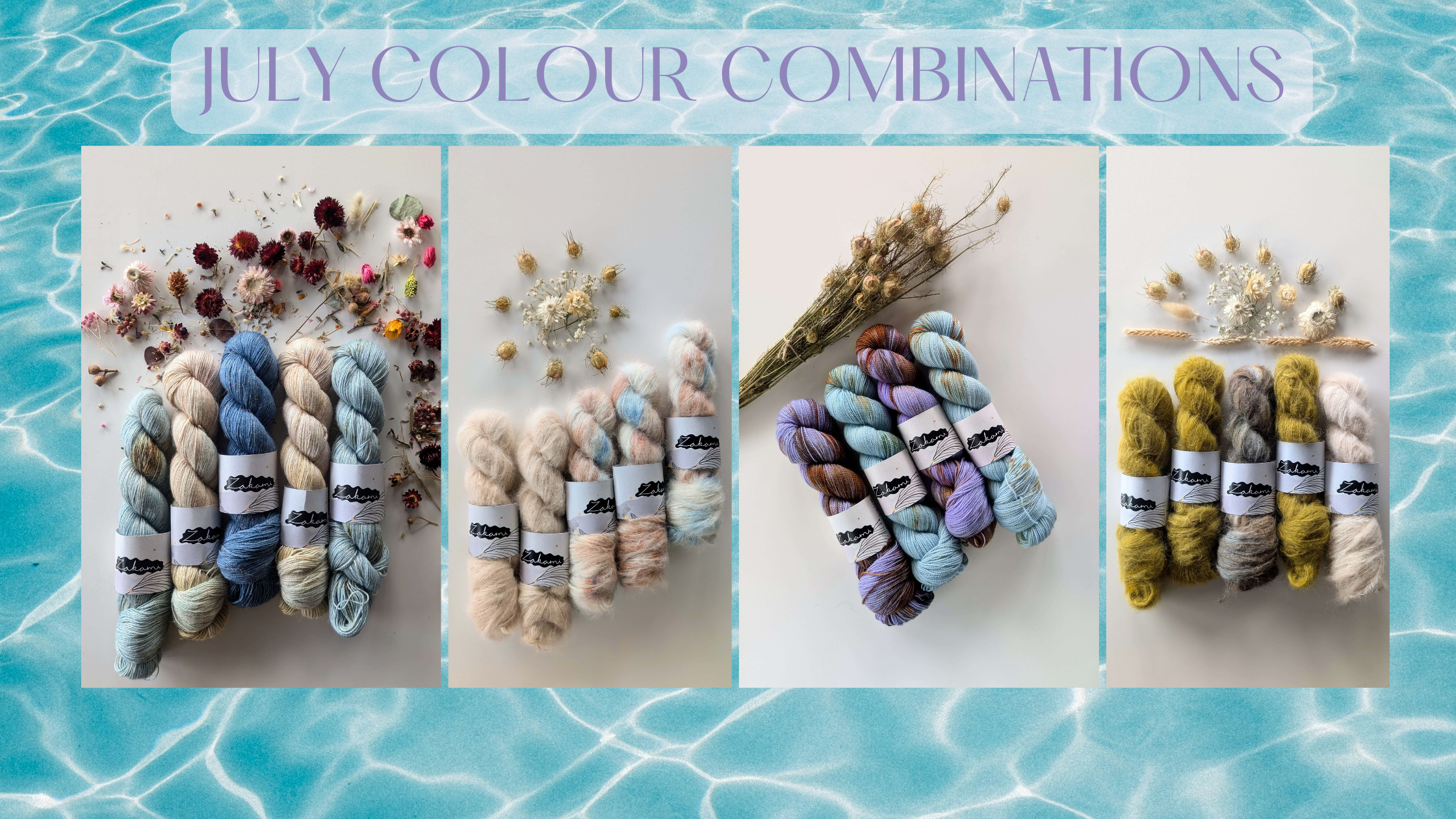 Colour Combinations for the July Shop Update