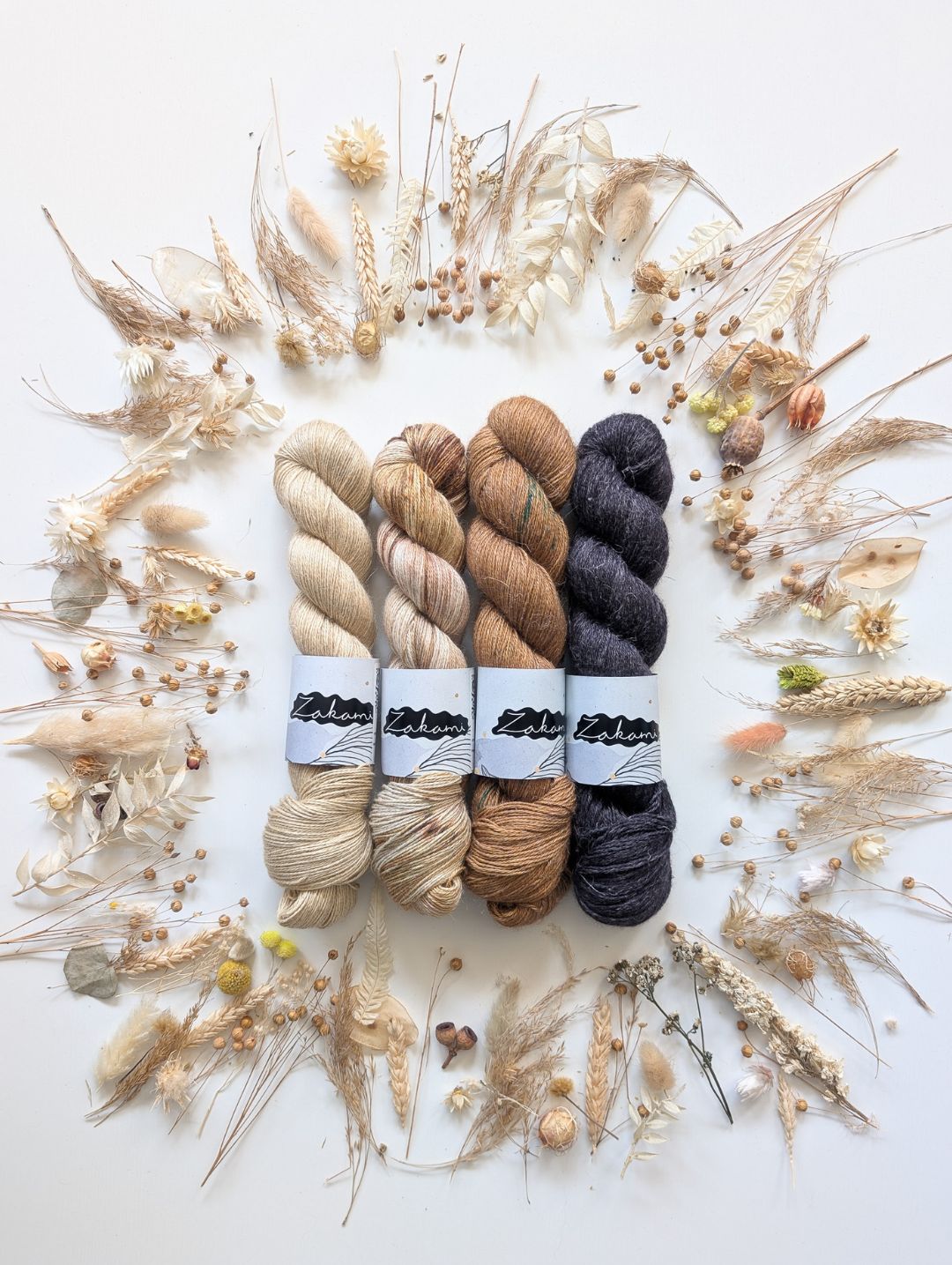 Alpaca Linen Fingering Yarns