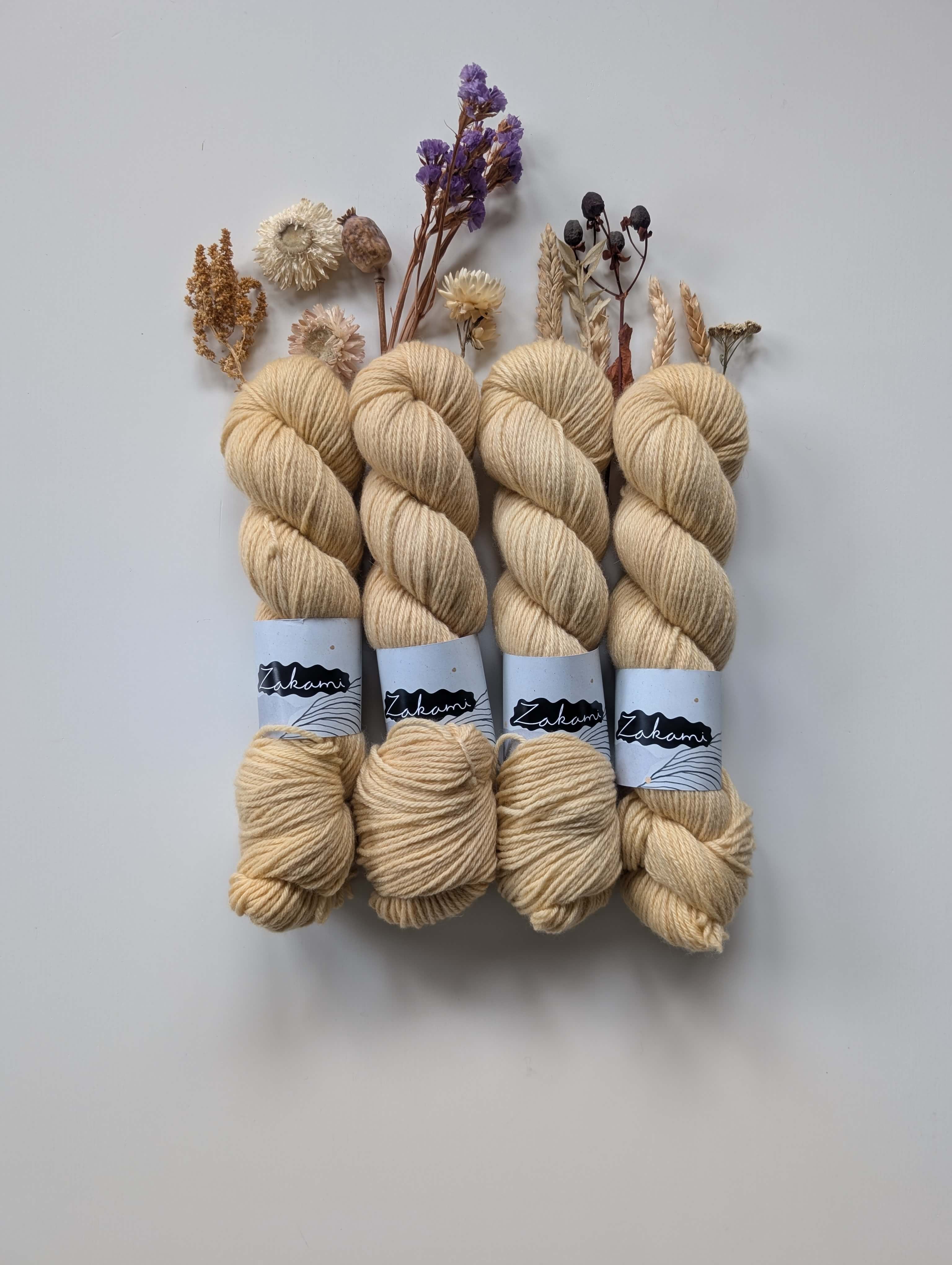 Organic Non-Superwash Merino Fingering Yarns