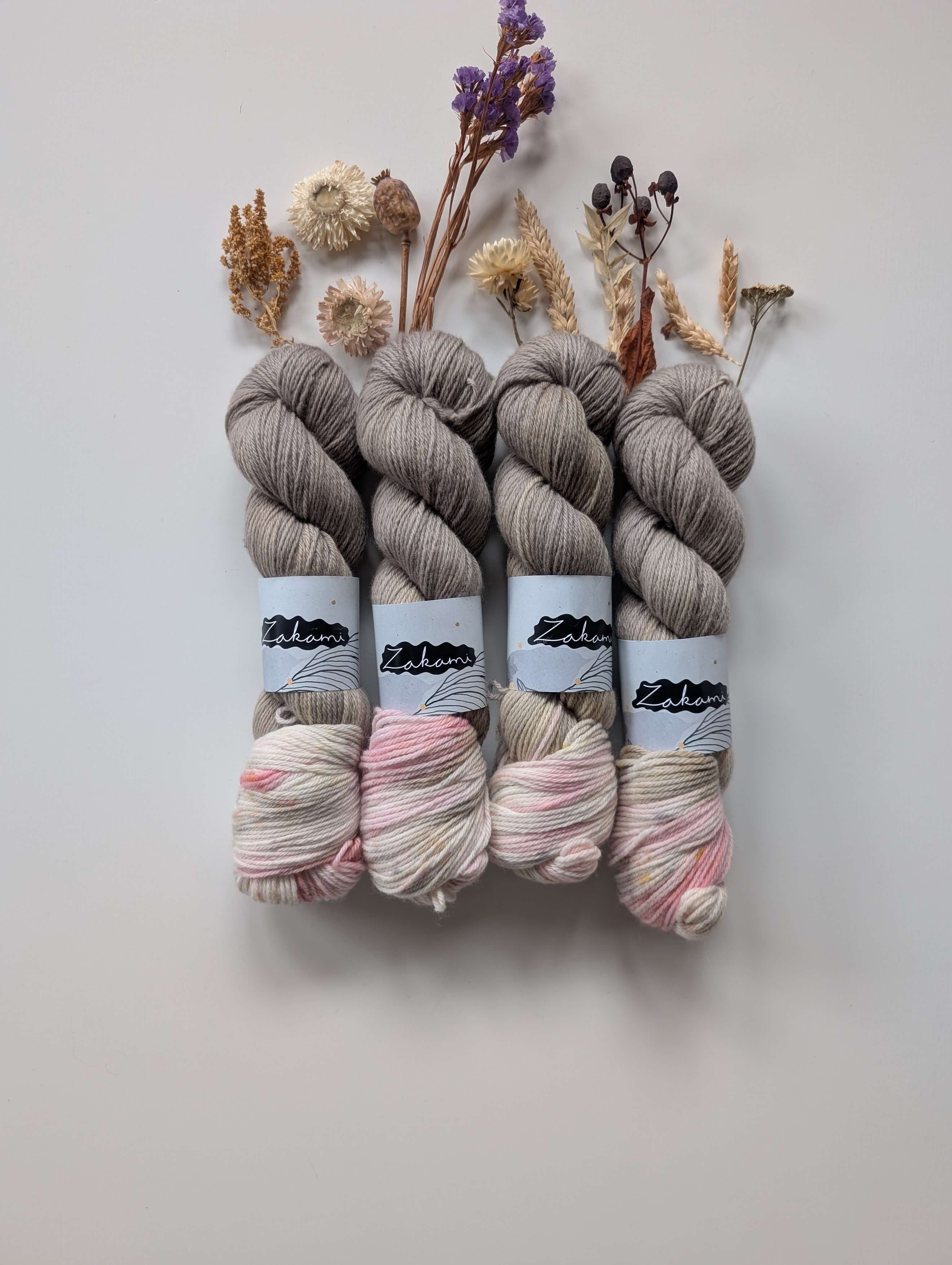 Organic Non-Superwash Merino Fingering Yarns