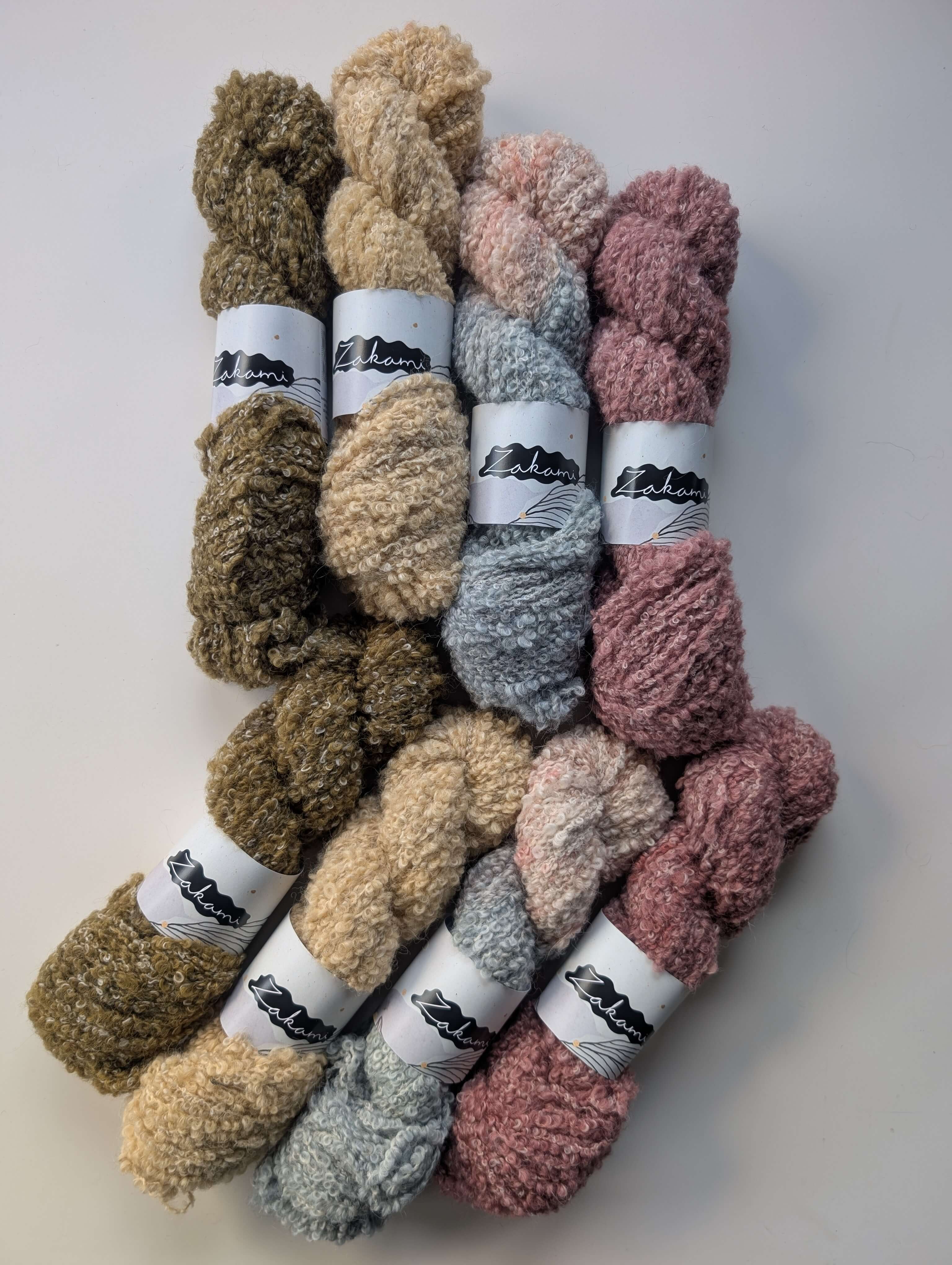 Natural Grey Alpaca Boucle Aran Yarns