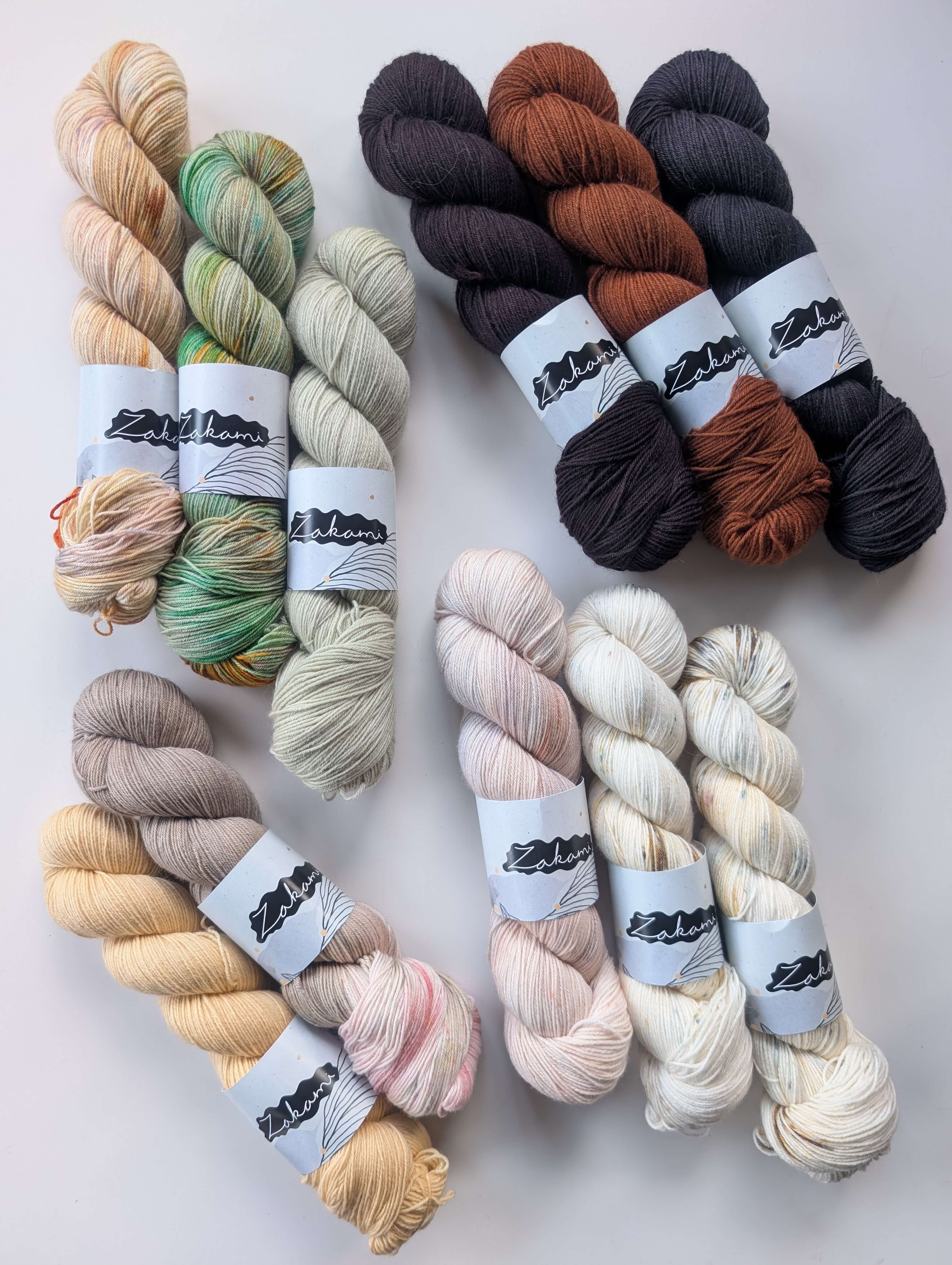 Organic Non-Superwash Merino Fingering Yarns
