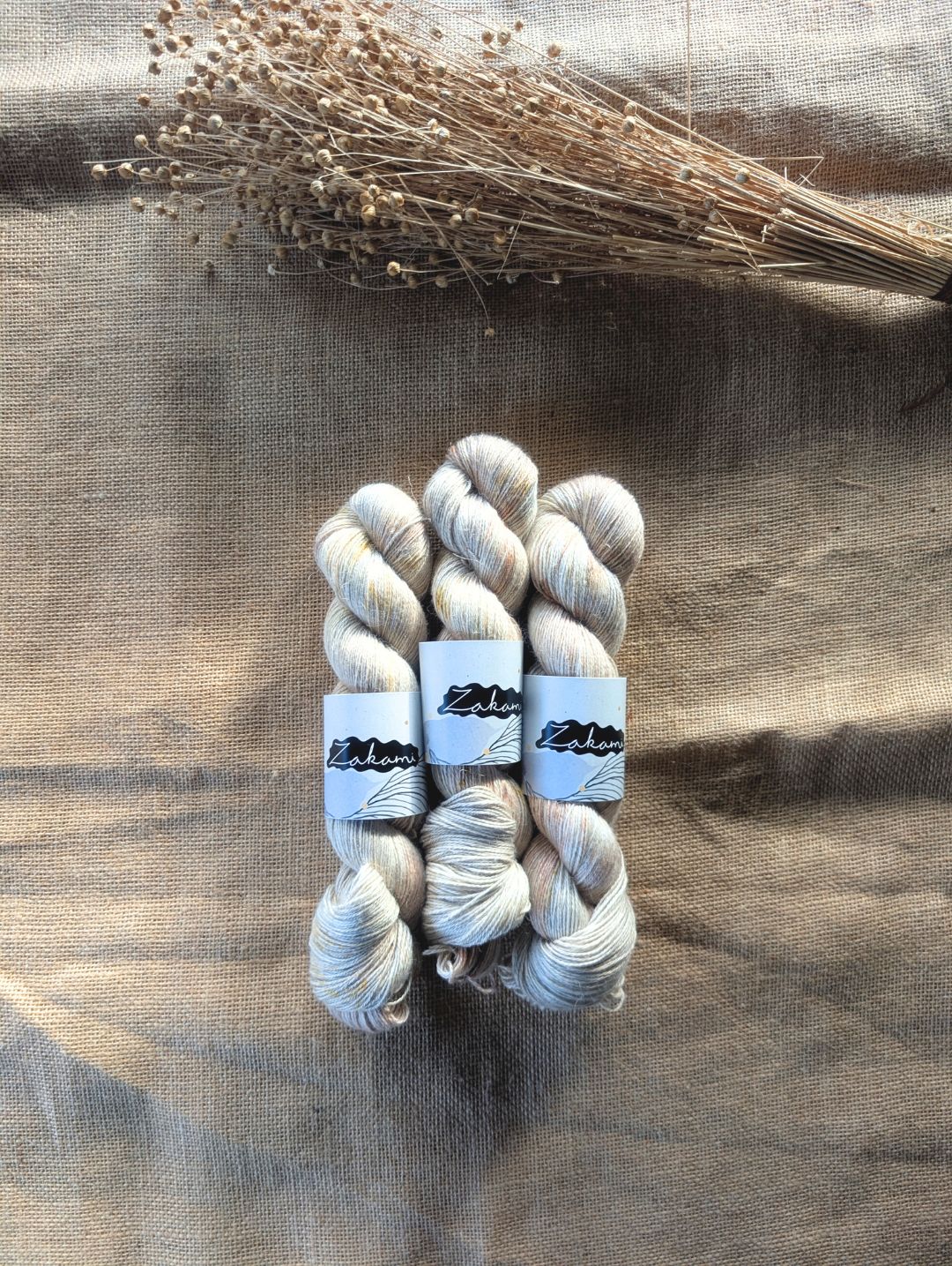 Alpaca Linen Fingering Yarns