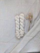 Undyed Baby Alpaca, Linen, Silk | Fingering + DK