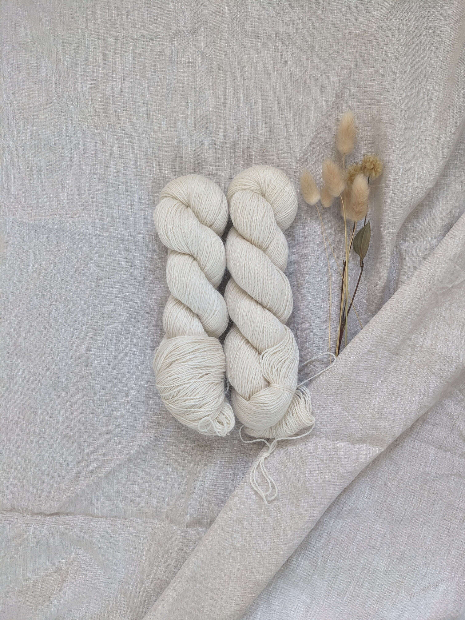 Undyed Corriedale / Mohair | Fingering