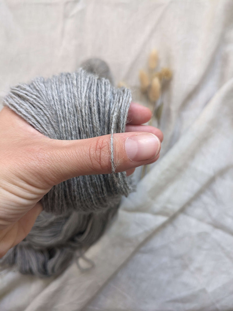 Undyed Natural Grey Llama | Fingering