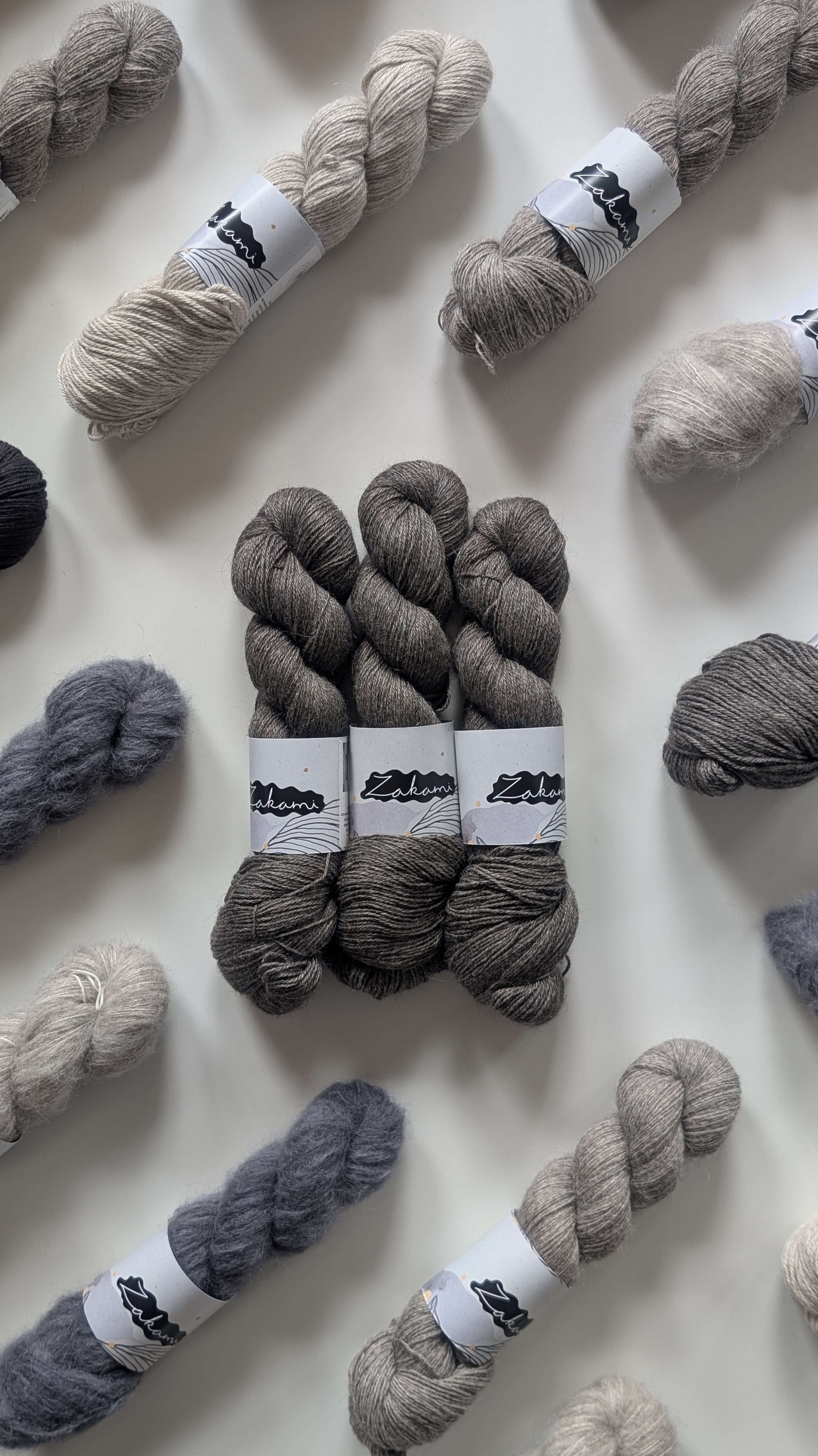 Undyed Natural Black Cashmere | Fingering + DK
