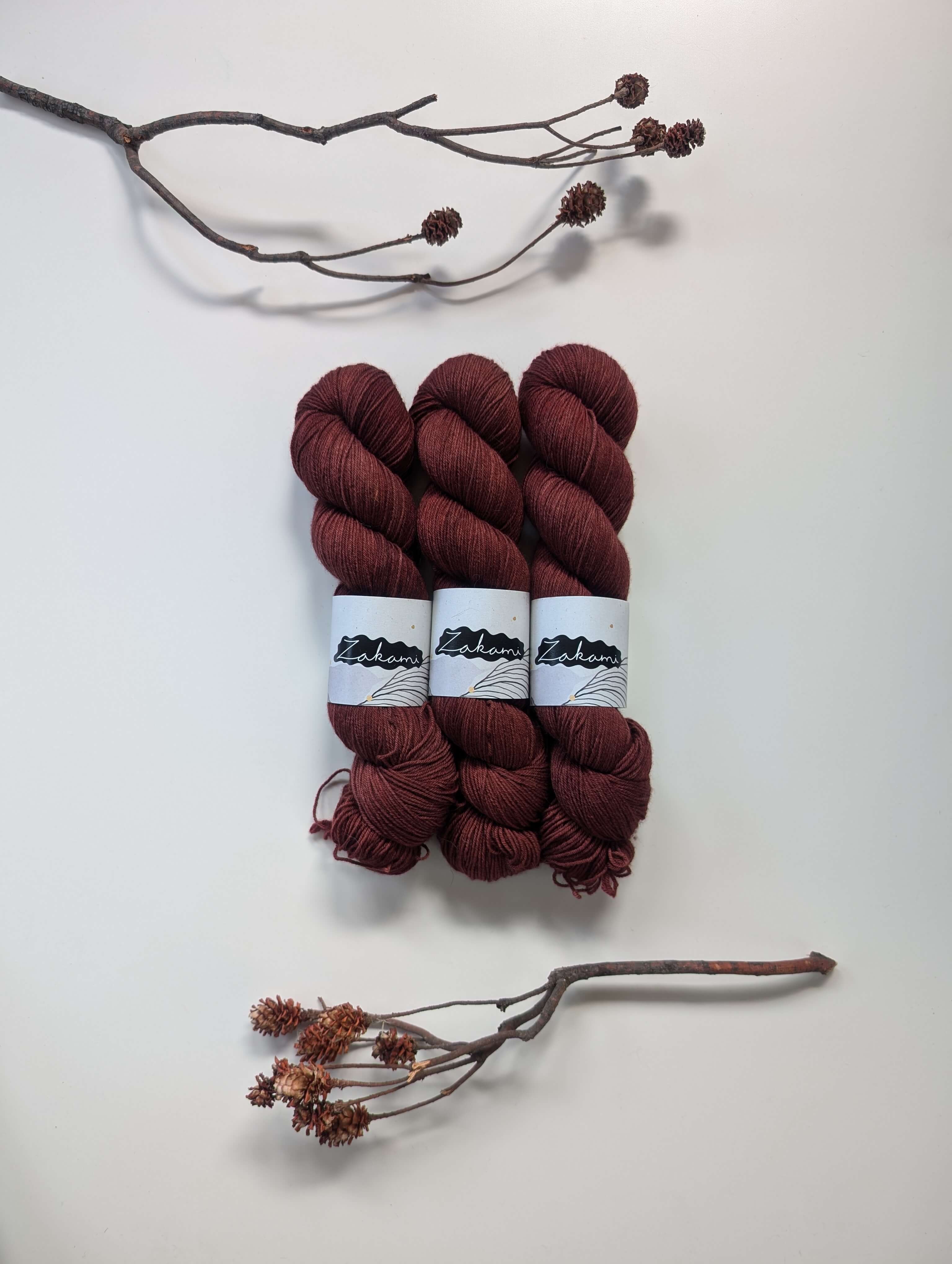 Organic Non-Superwash Merino Fingering Yarns