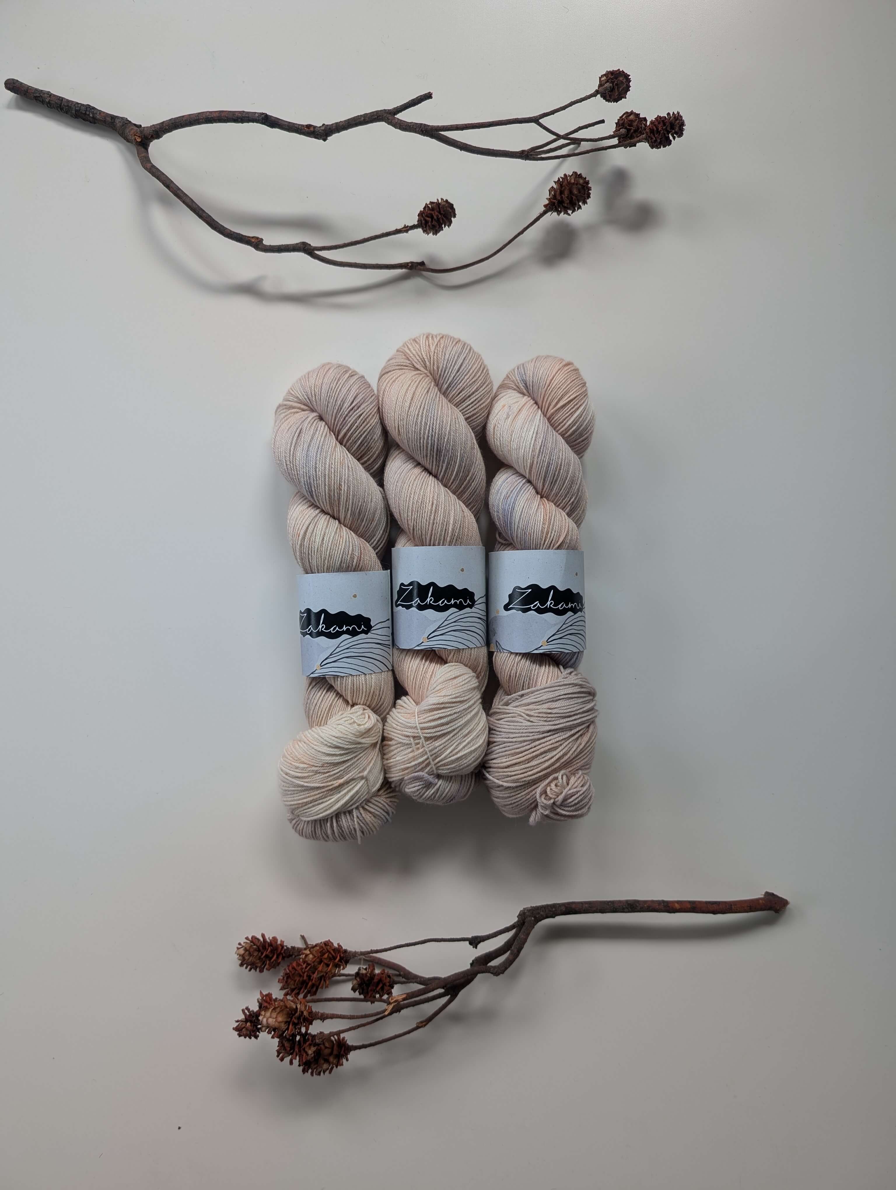 Organic Non-Superwash Merino Fingering Yarns