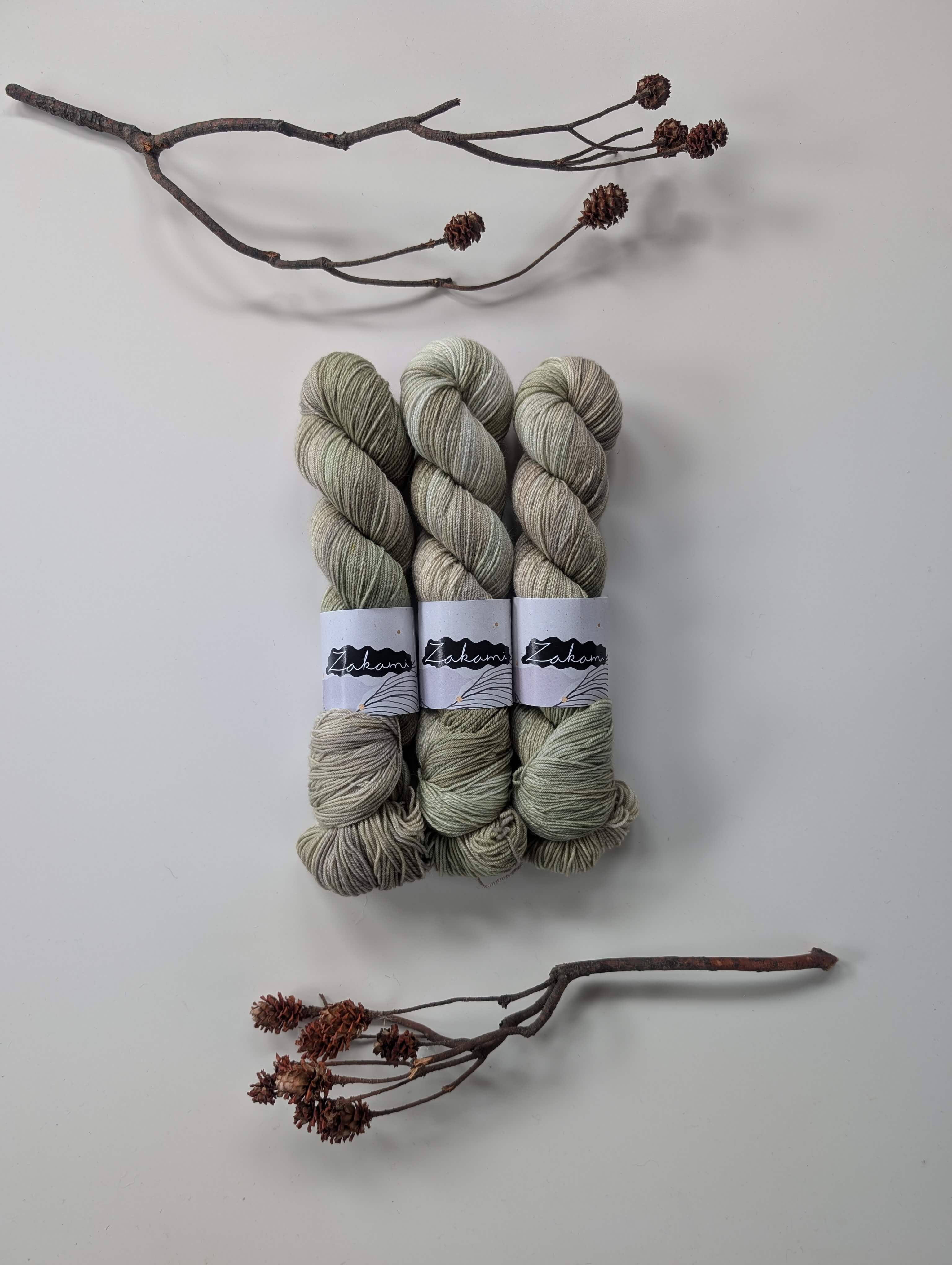 Organic Non-Superwash Merino Fingering Yarns