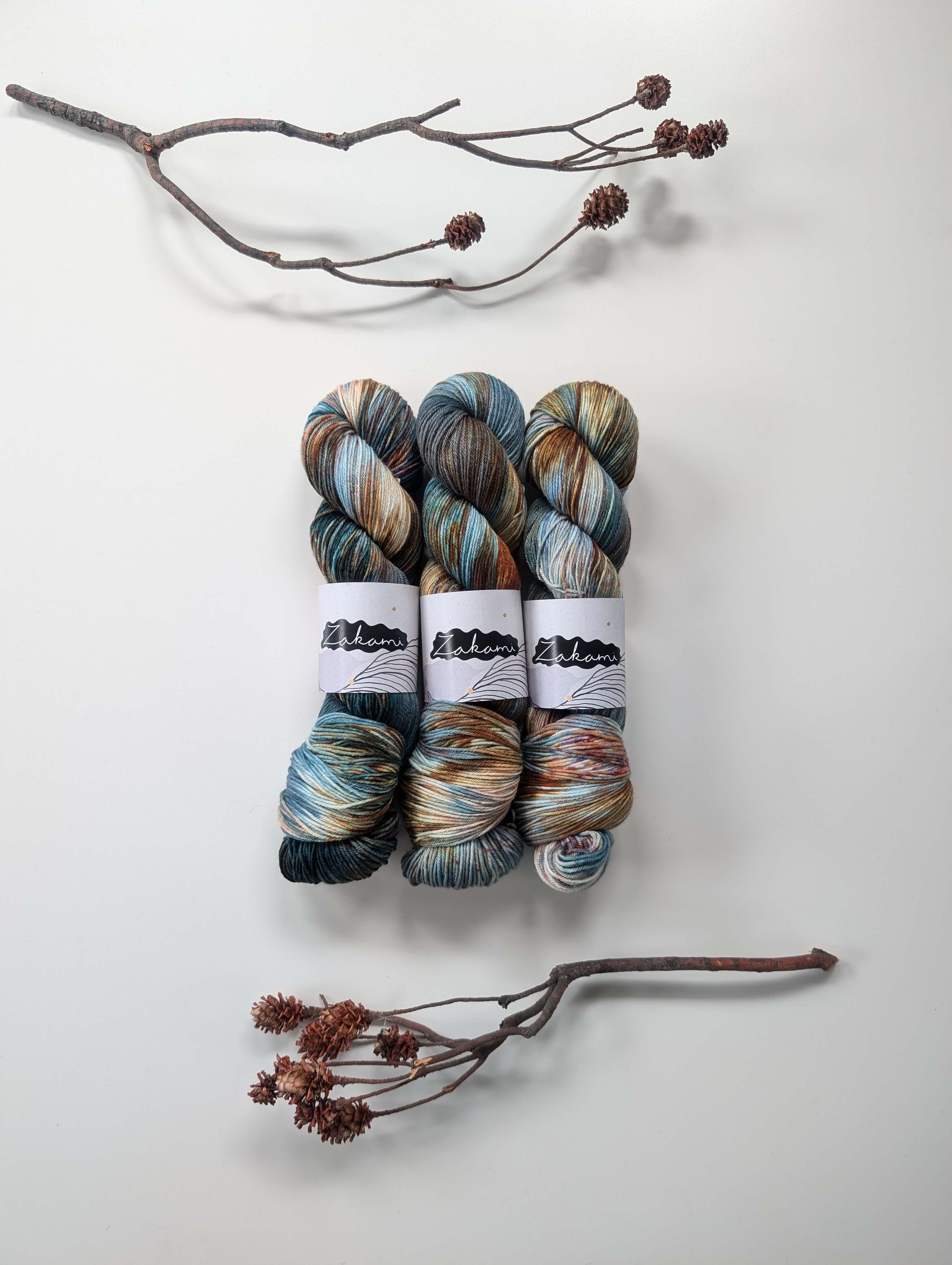 Organic Non-Superwash Merino Fingering Yarns