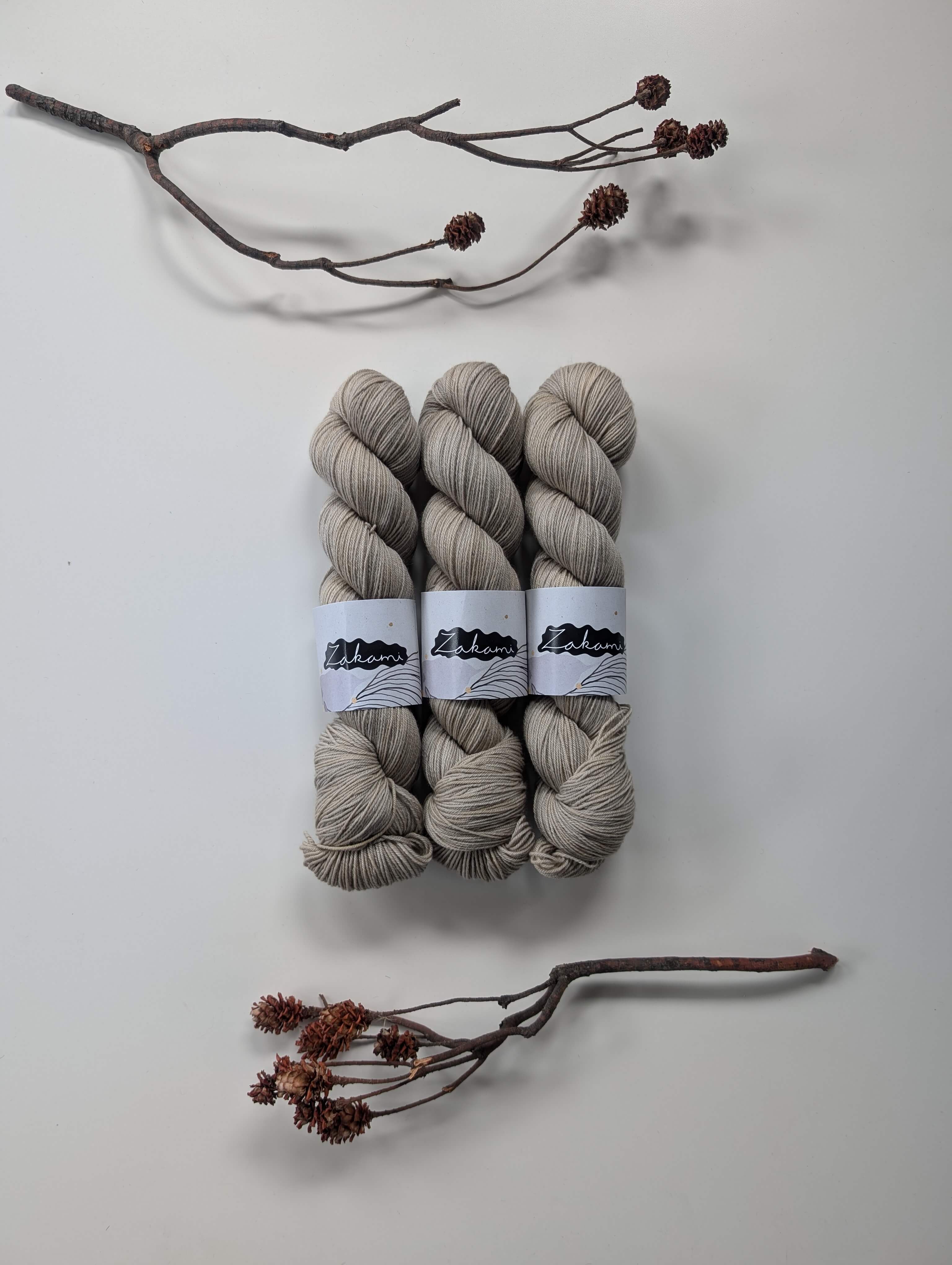 Organic Non-Superwash Merino Fingering Yarns