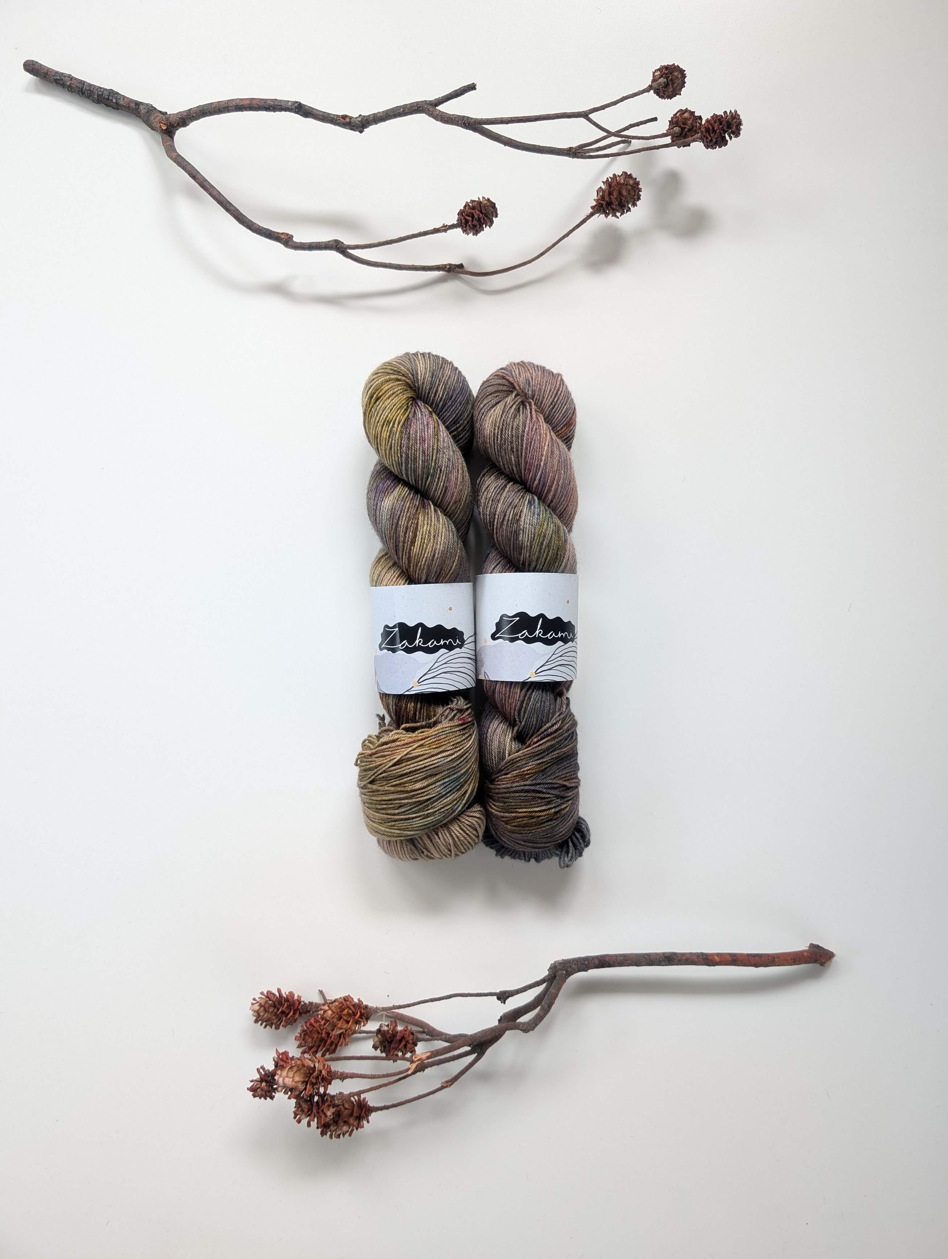 Organic Non-Superwash Merino Fingering Yarns