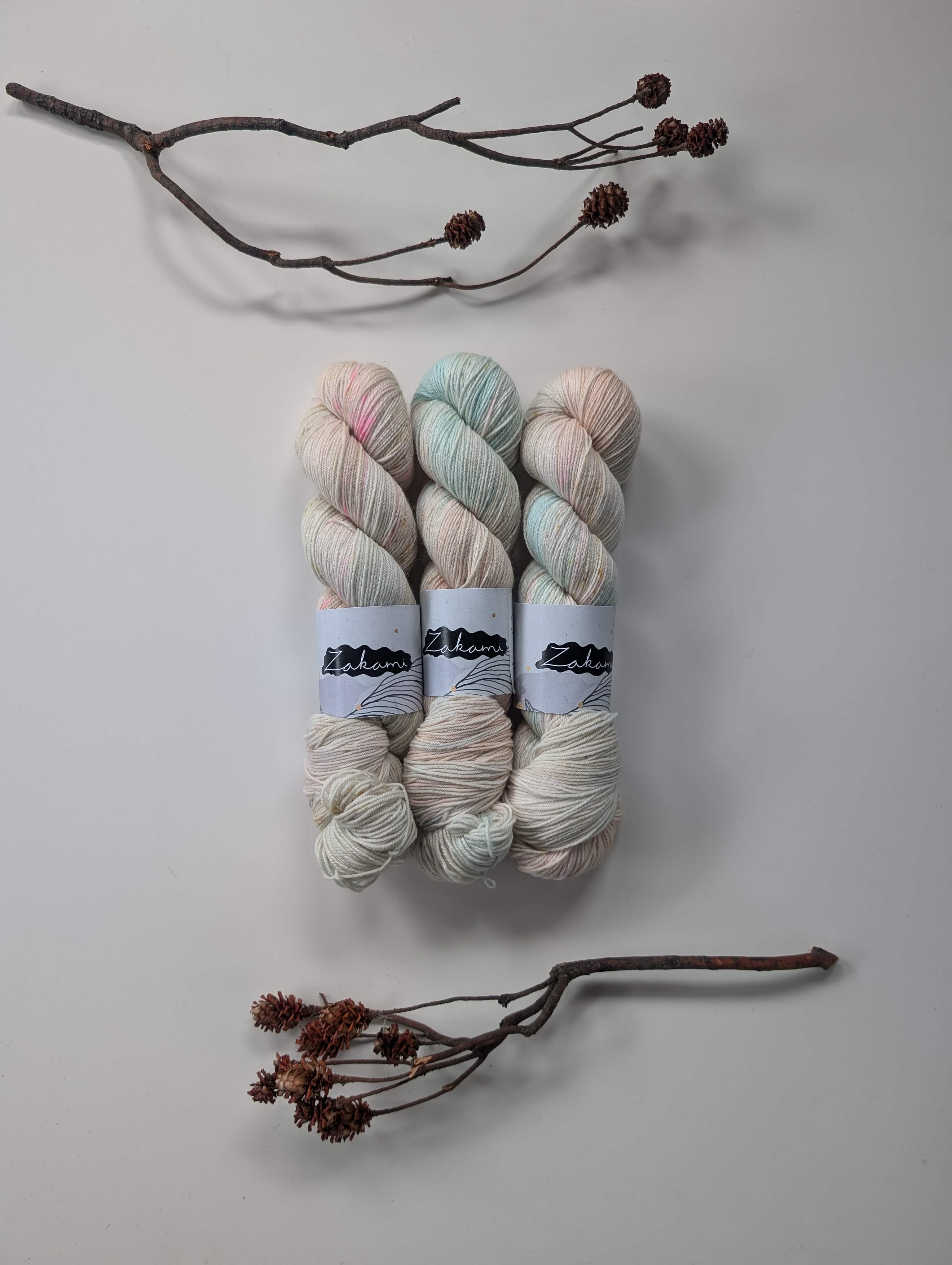 Organic Non-Superwash Merino Fingering Yarns