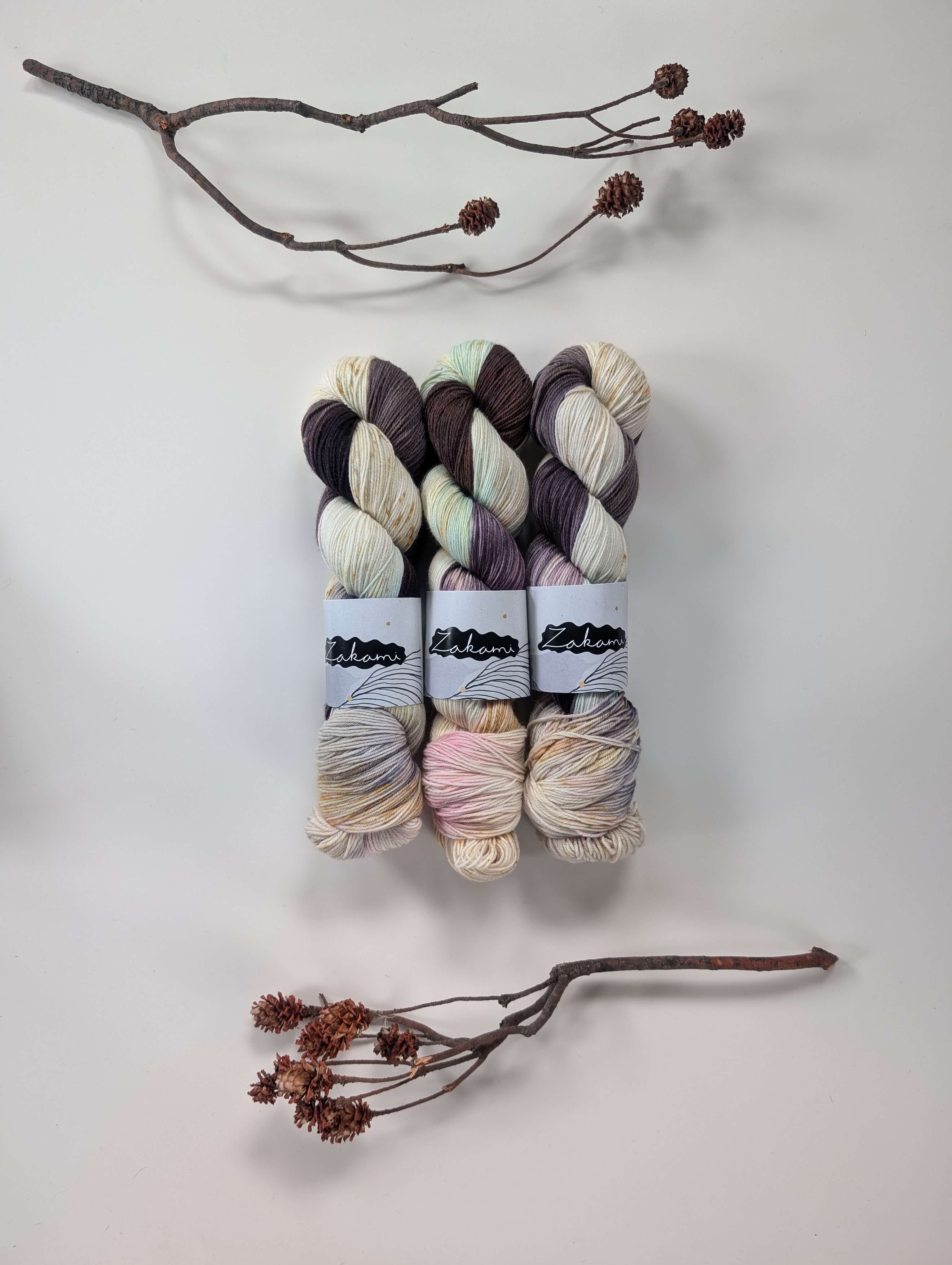 Organic Non-Superwash Merino Fingering Yarns