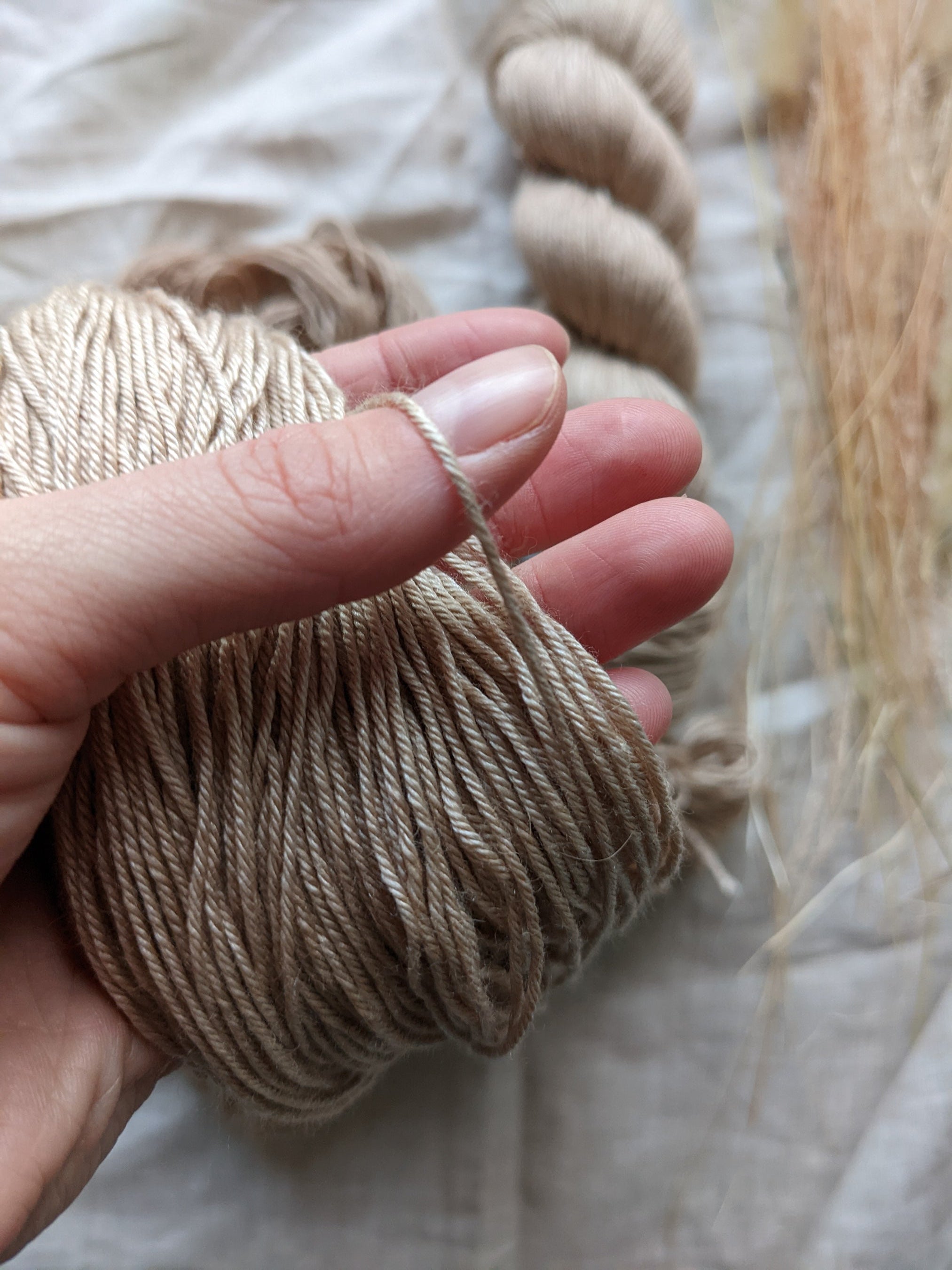 Undyed Baby Camel, Silk Fingering