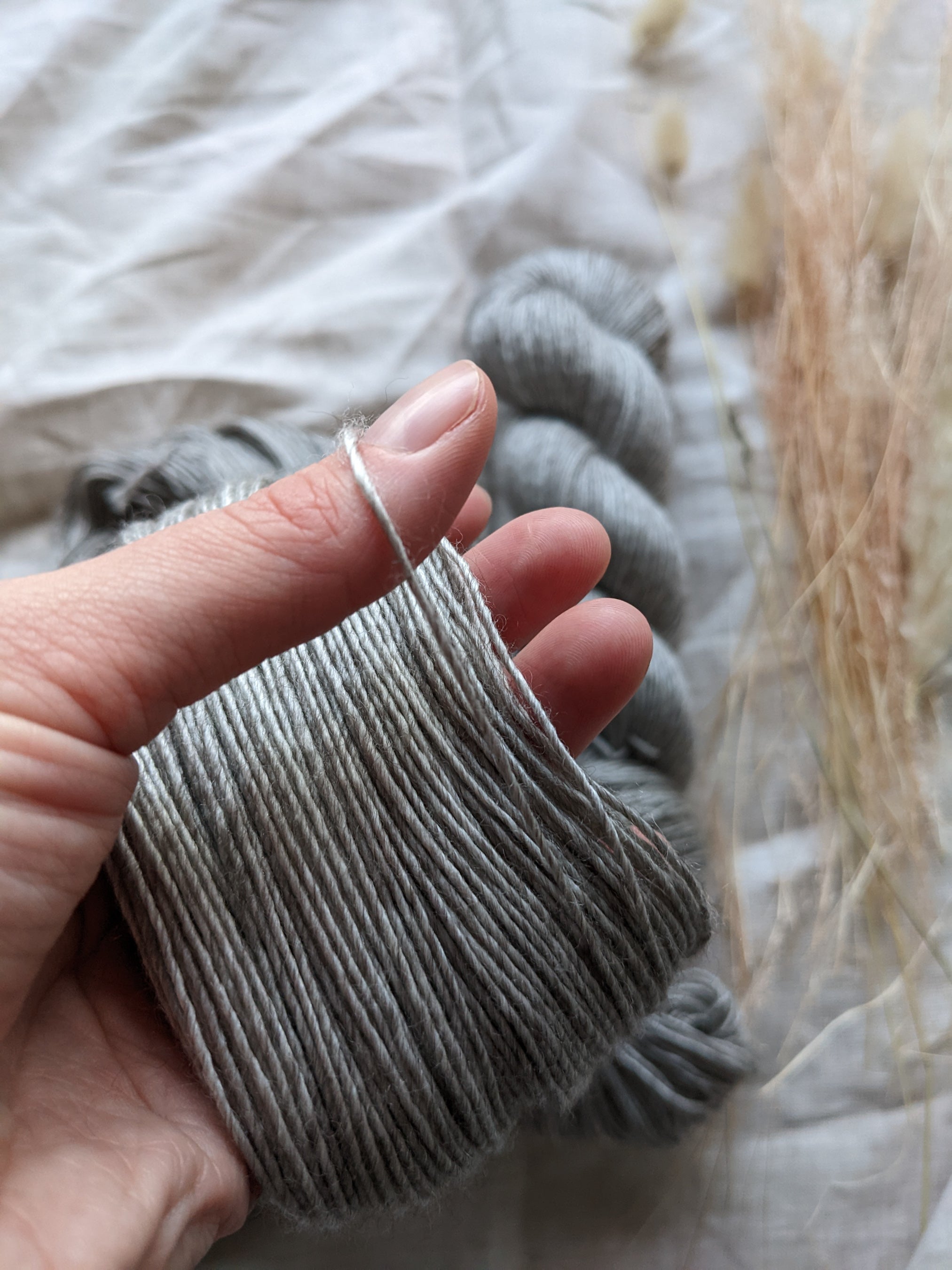 Undyed Yak, Silk, Merino | Fingering Singles